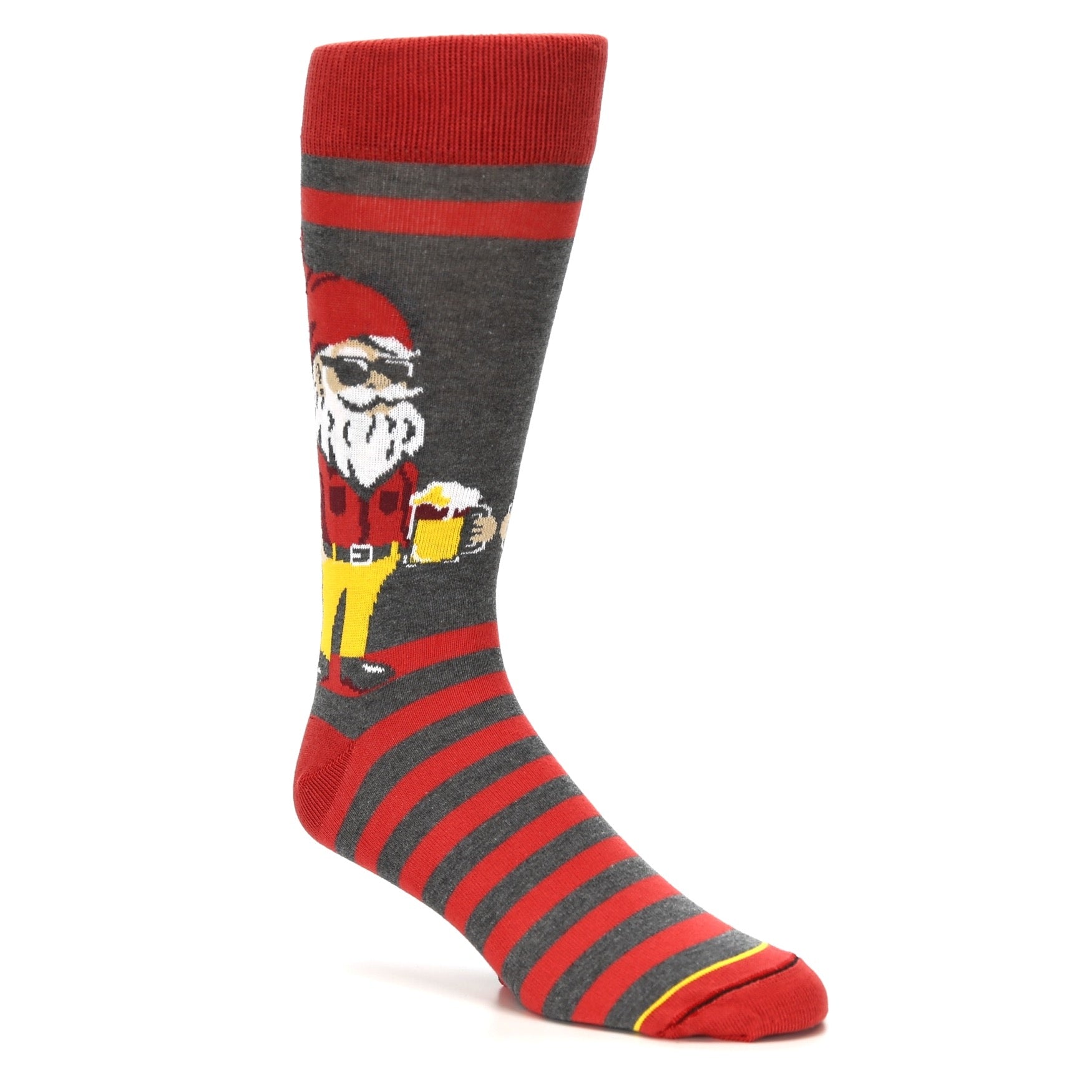 Red Hipster Gnome - USA Made - Men's Dress Socks