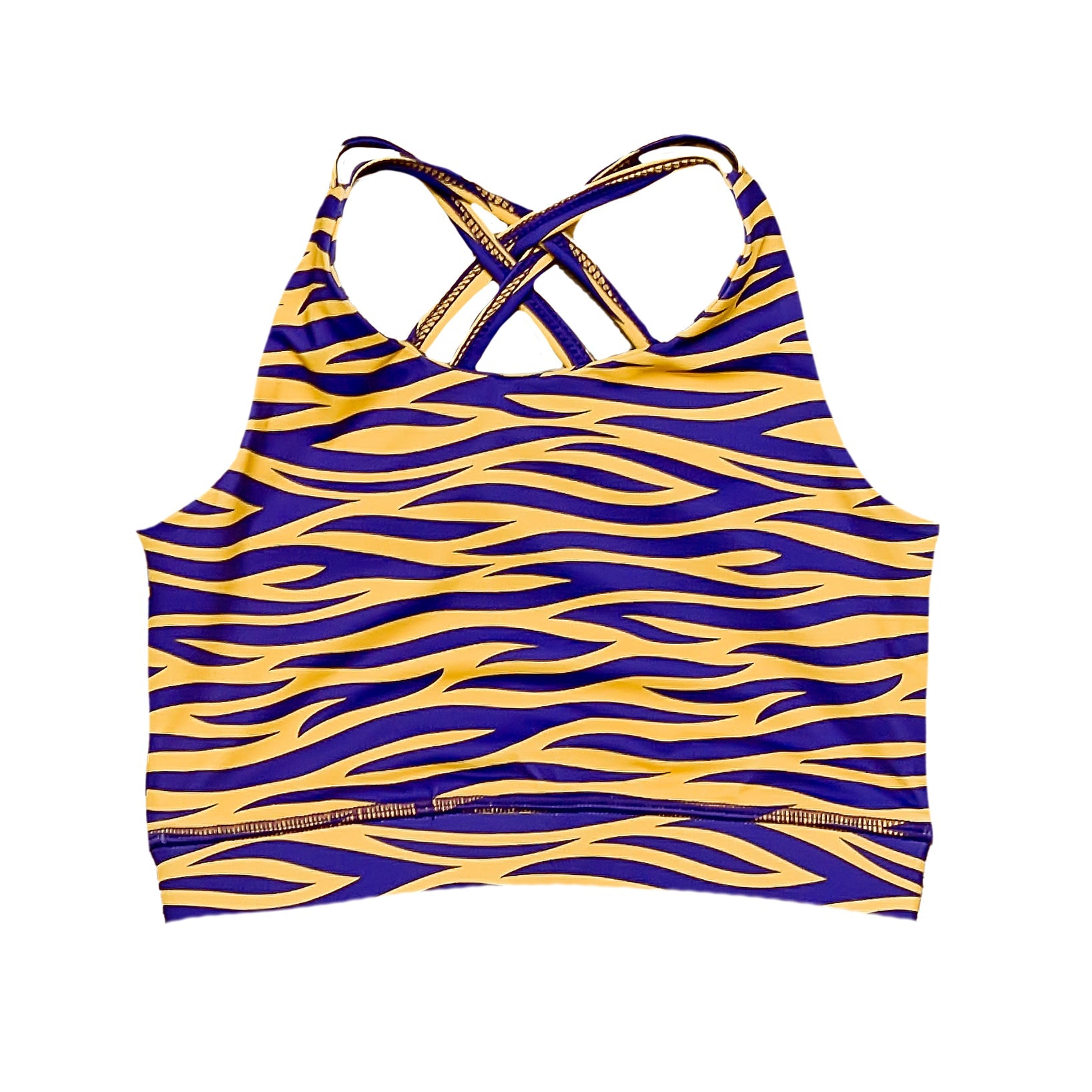 Tiger Striped Sports Bra