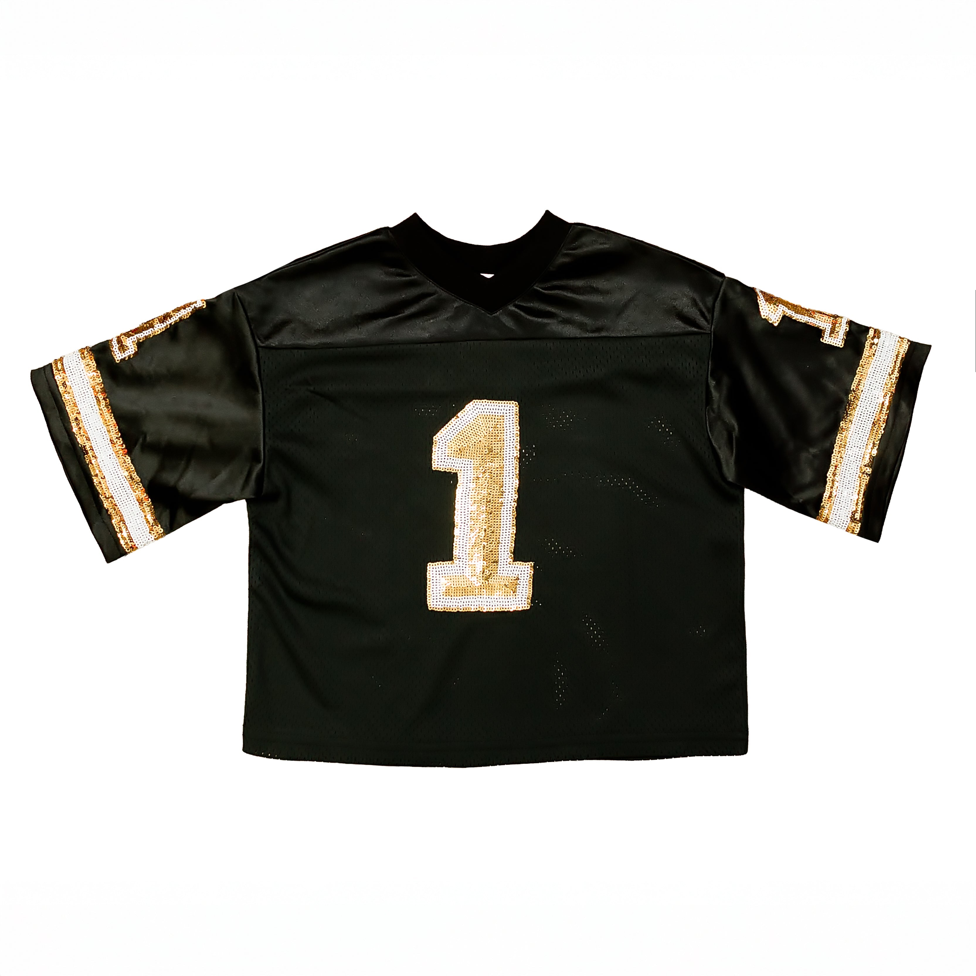 Black and Gold Sequin Jersey