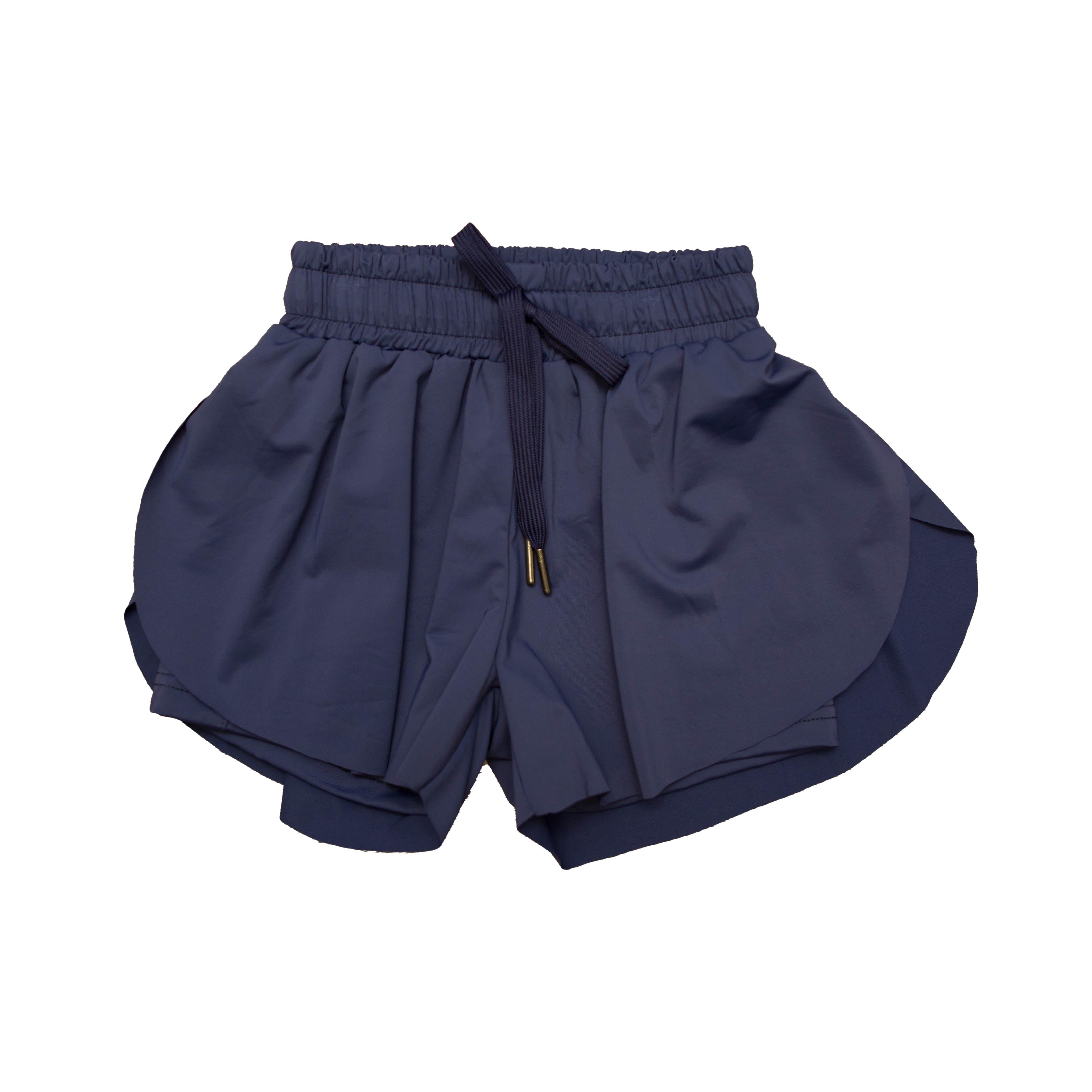 Navy Blue Adult Butterfly Shorts