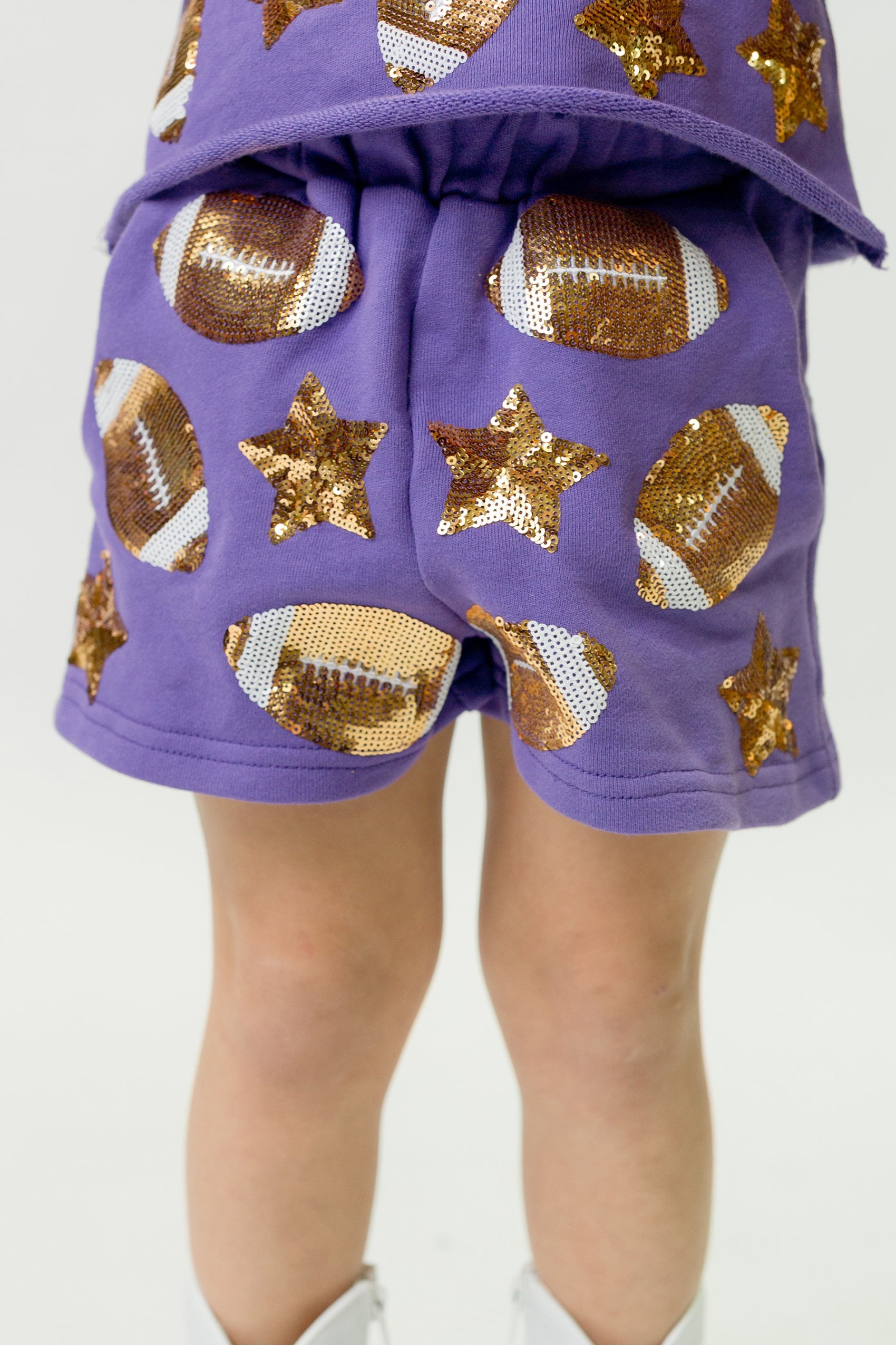 Purple Football Shorts