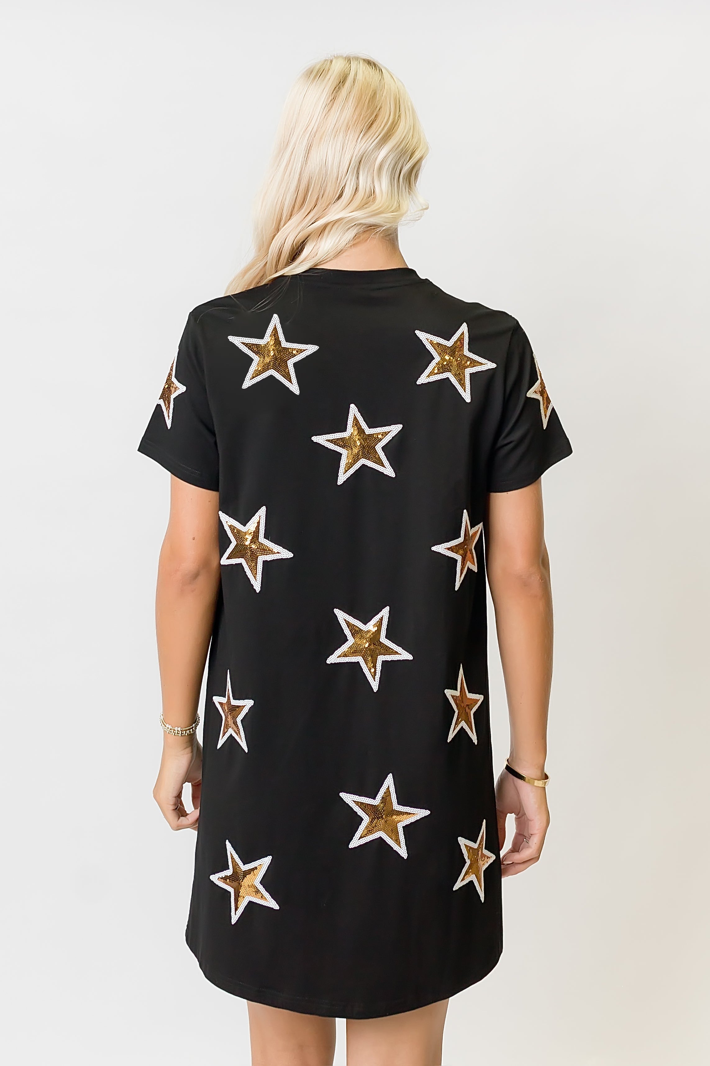 Black and Gold Star Dress