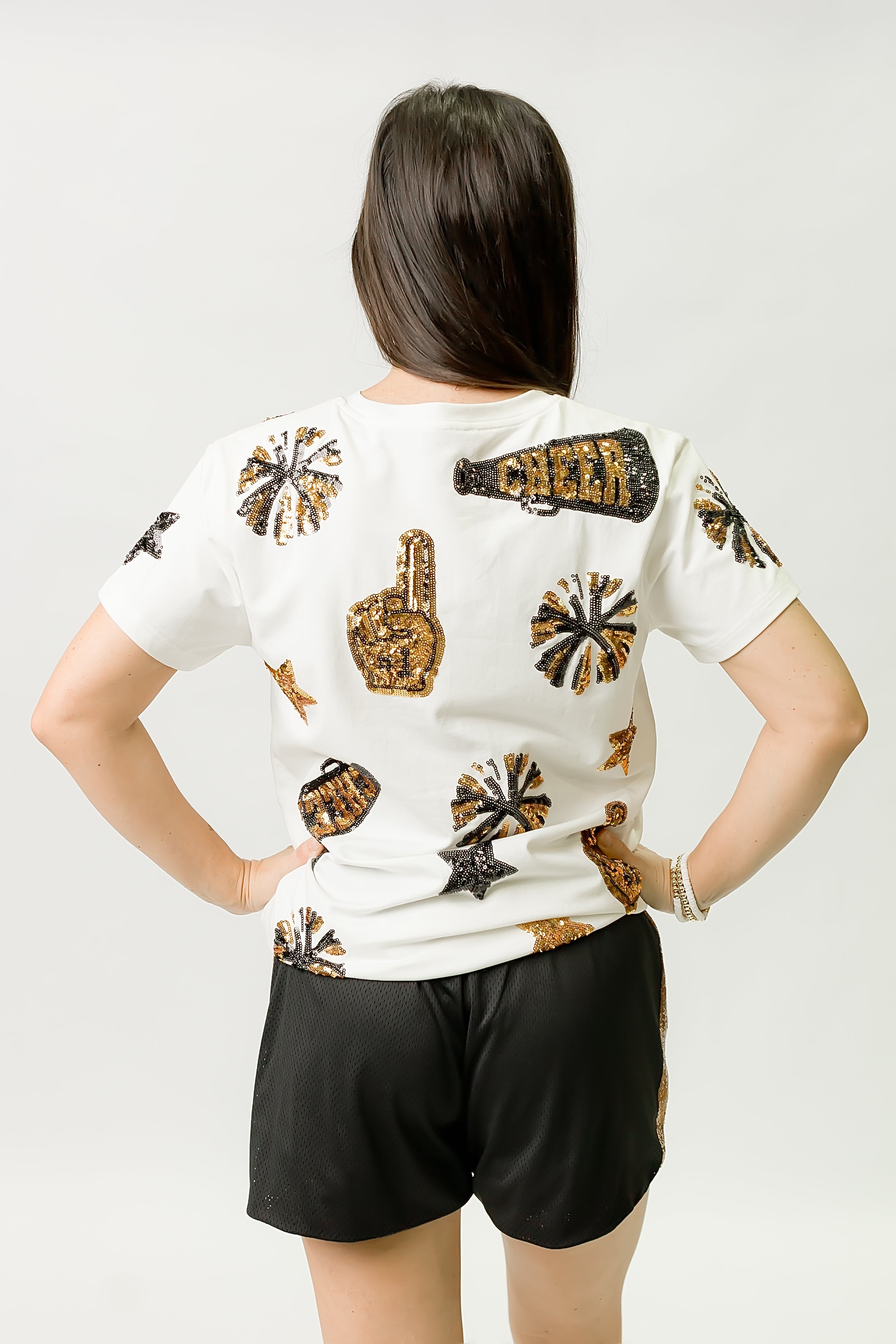 Black and Gold Cheer Shirt