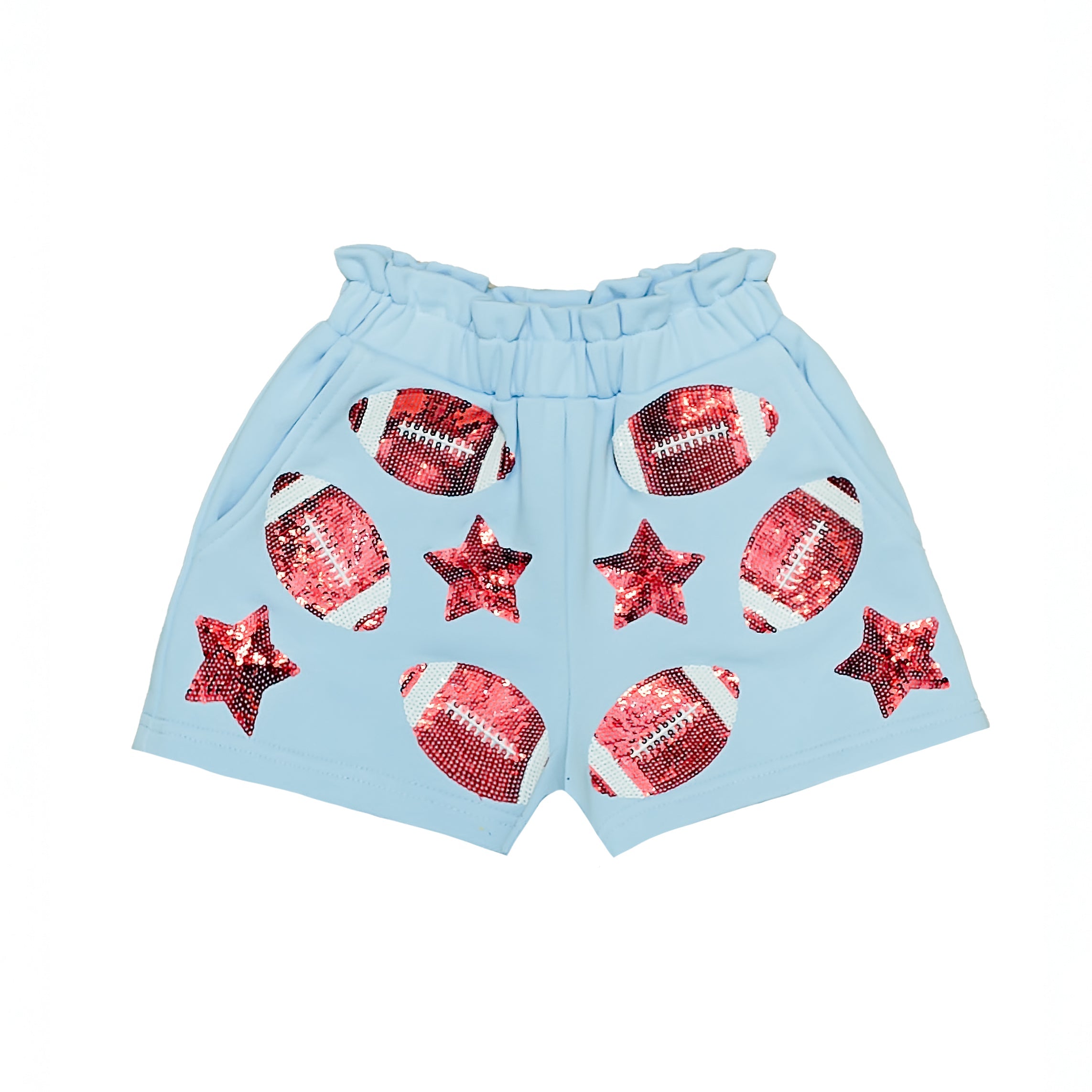 Light Blue Football Shorts