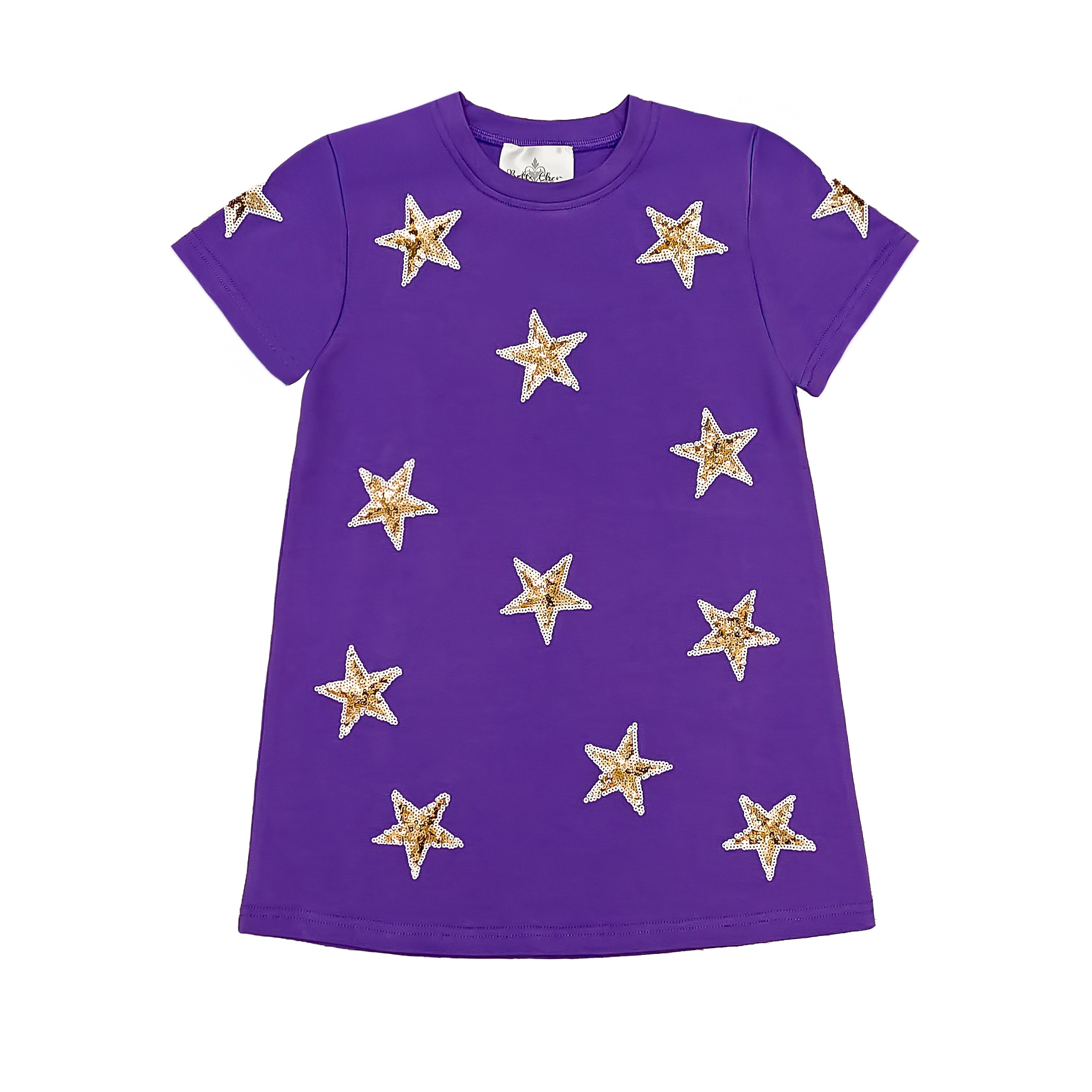 Purple and Gold Star Dress
