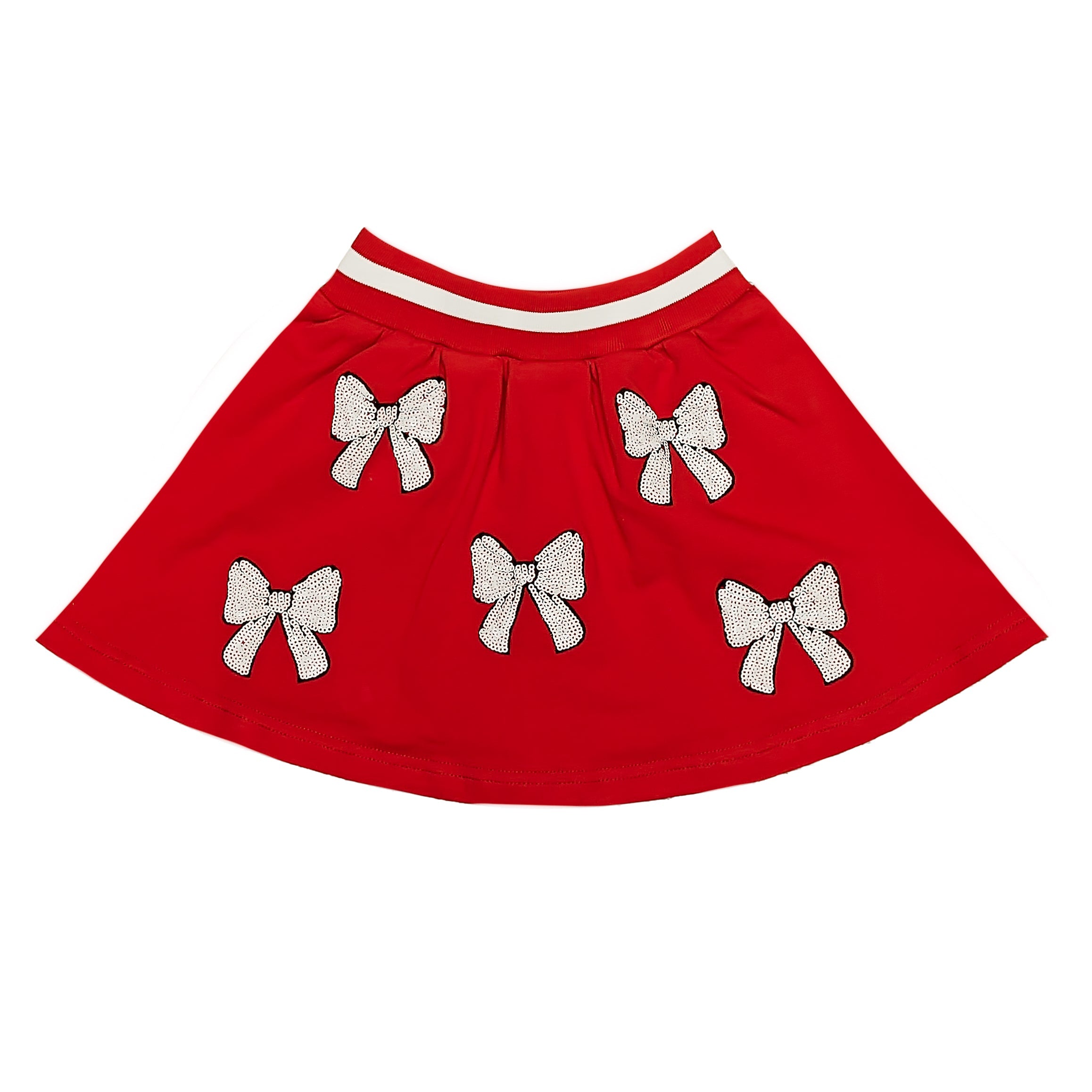 Red and White Bows Skort