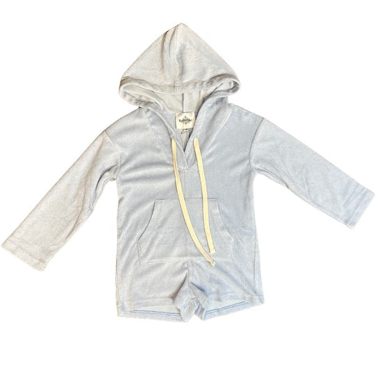 Light Blue Terry Cloth Kid Romper