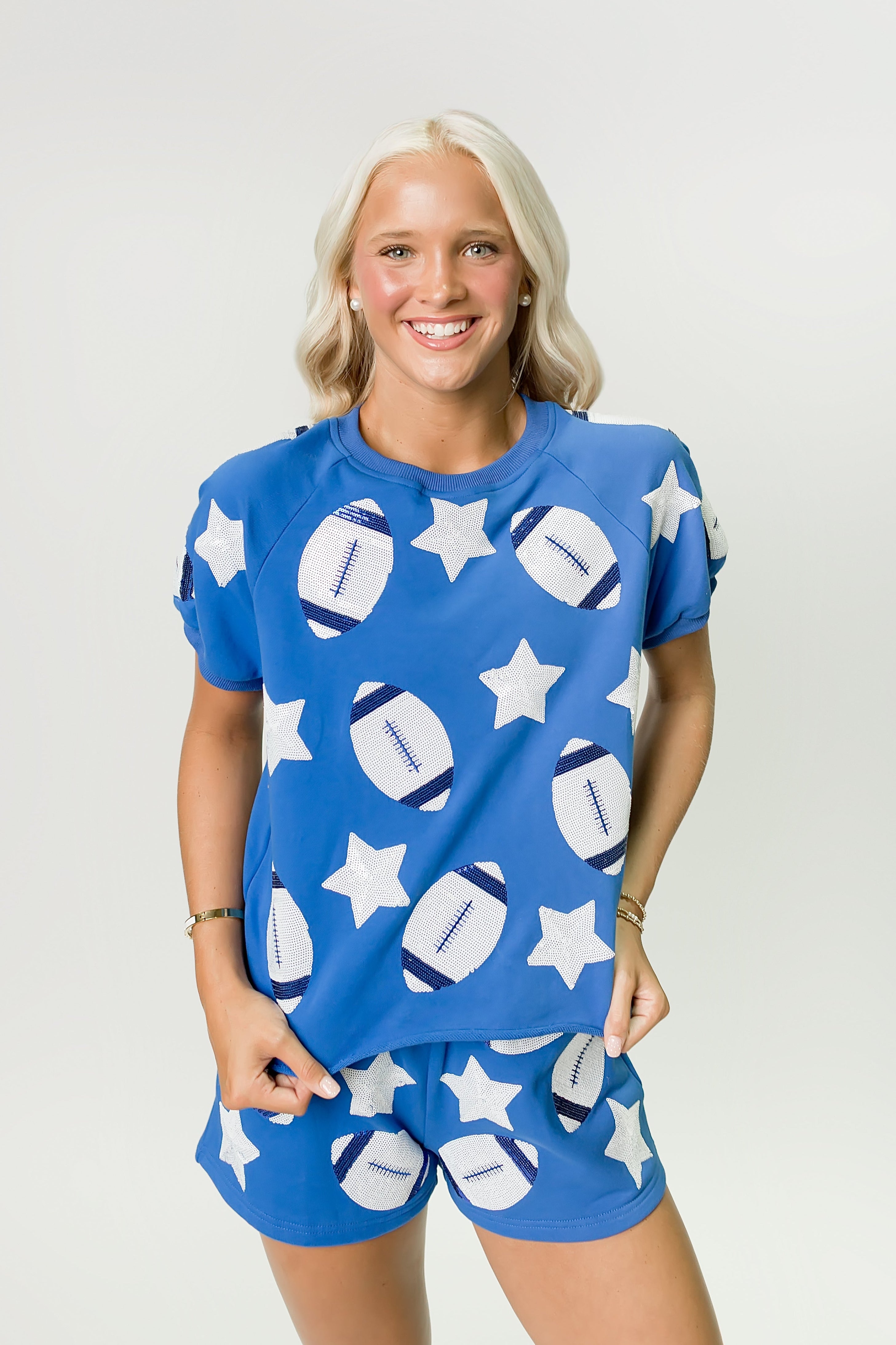 Royal Blue Football Top