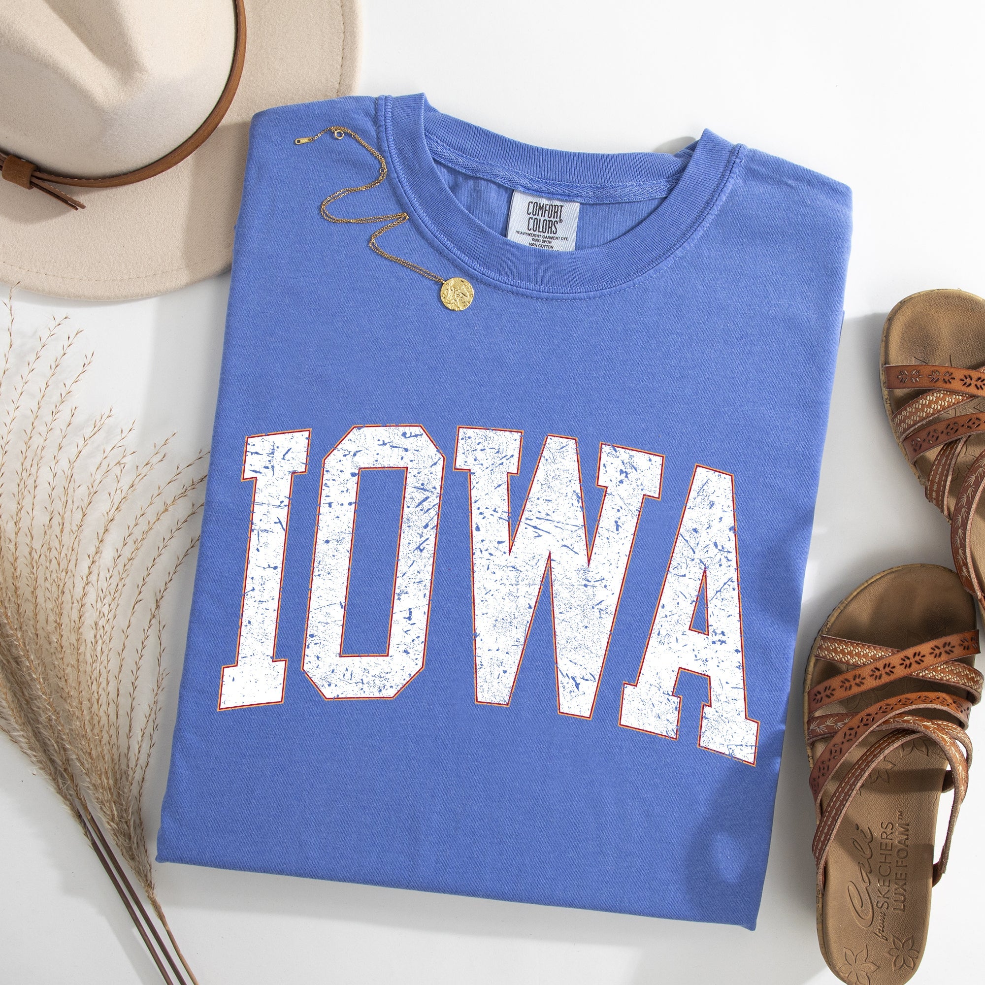 Iowa, Football, Sports, Game Day, Big Game, Touchdown, Tailgate Party, University, College, State Tshirt Comfort Colors T-Shirt