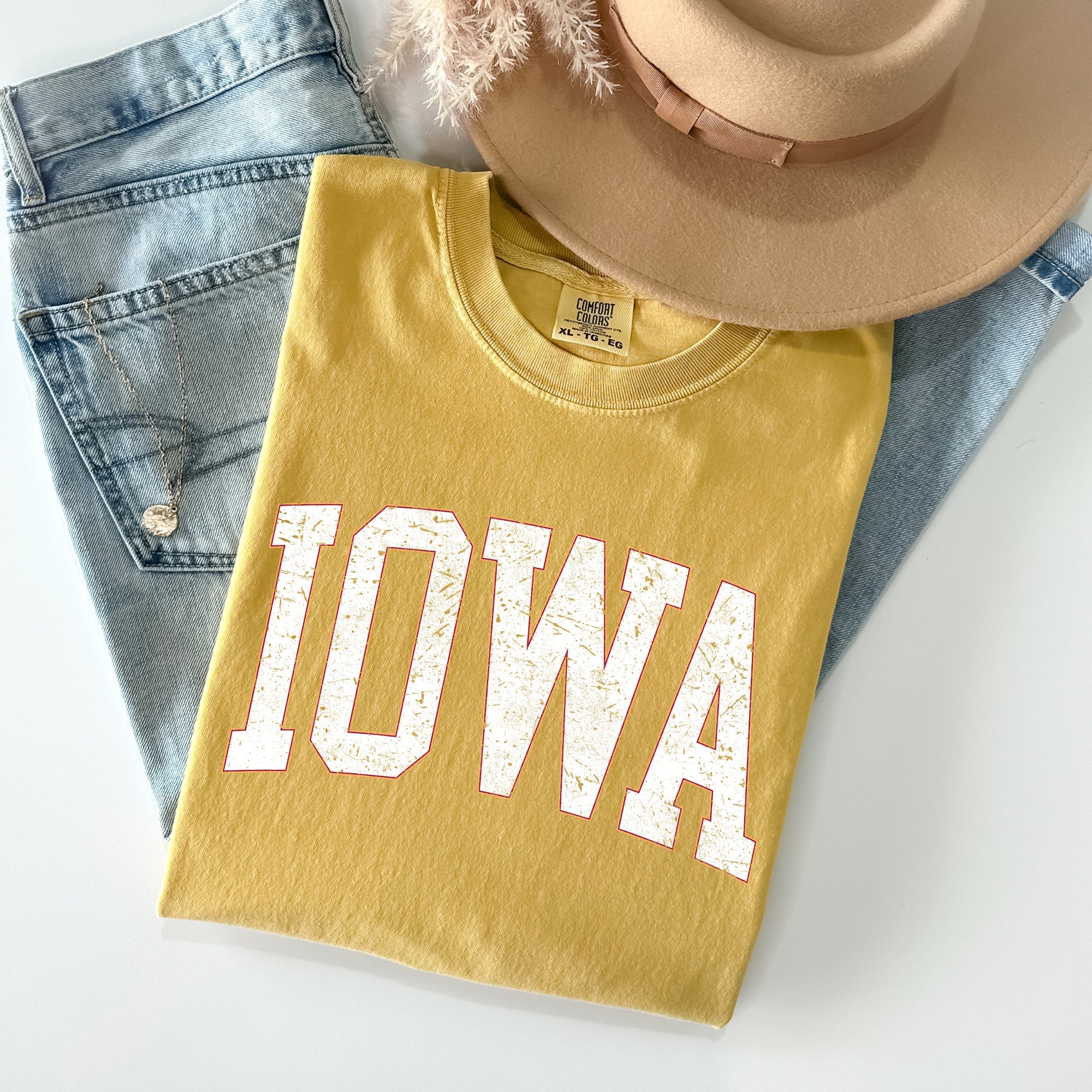 Iowa, Football, Sports, Game Day, Big Game, Touchdown, Tailgate Party, University, College, State Tshirt Comfort Colors T-Shirt