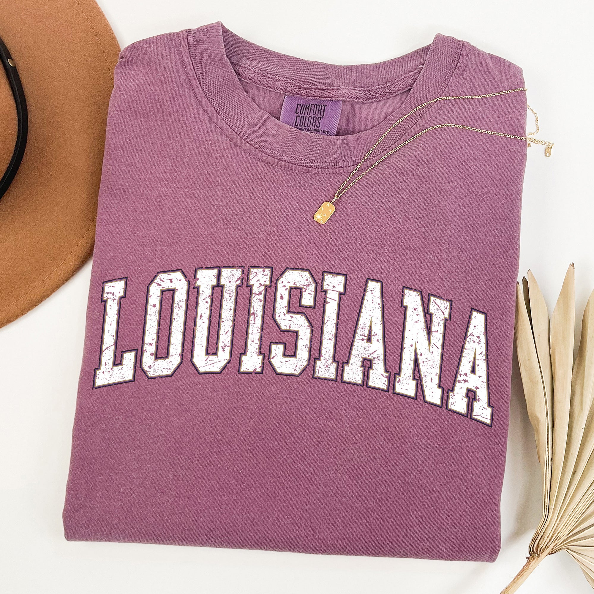 Louisiana, Football, Sports, Game Day, Big Game, Touchdown, Tailgate Party, University, College, State Tshirt Comfort Colors T-Shirt