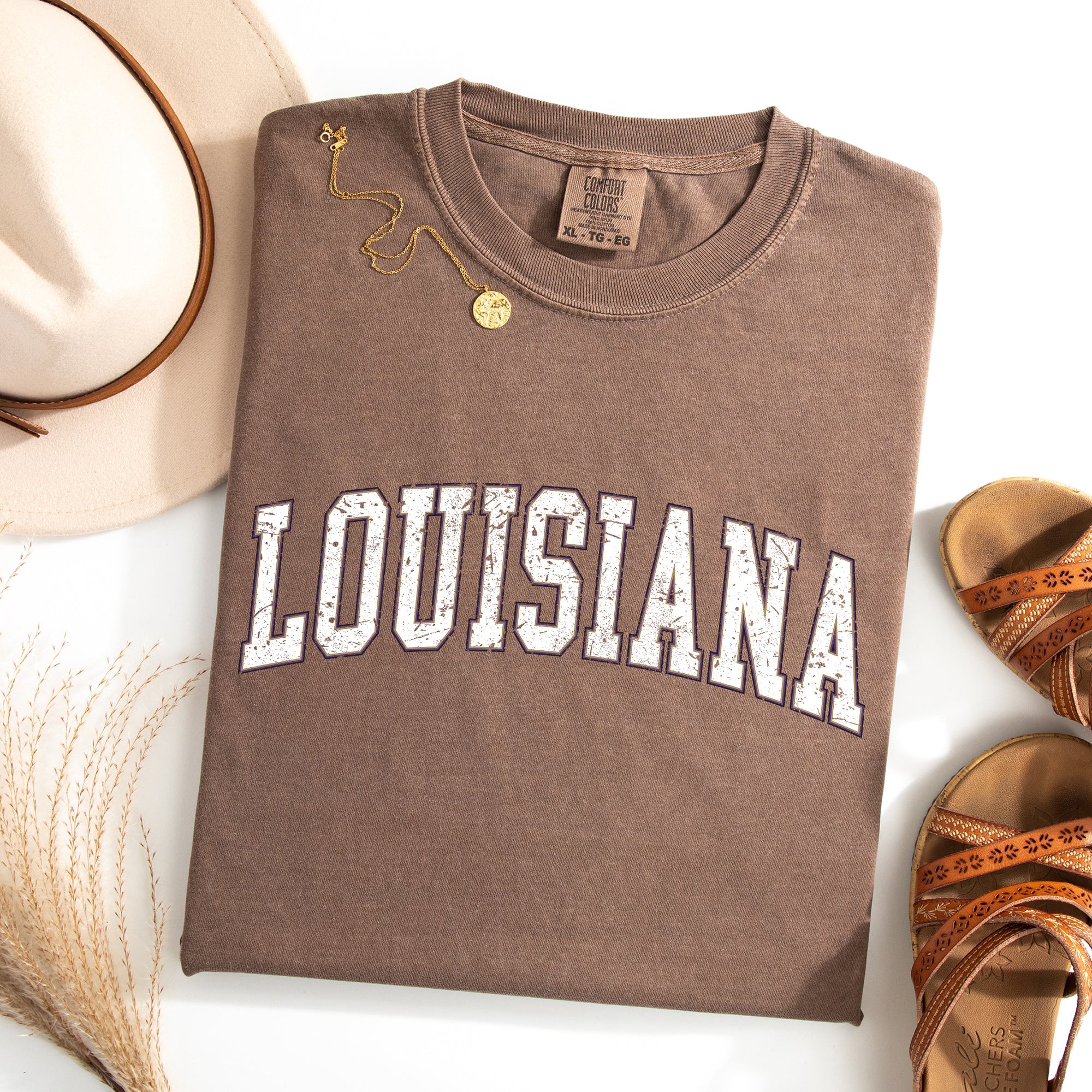 Louisiana, Football, Sports, Game Day, Big Game, Touchdown, Tailgate Party, University, College, State Tshirt Comfort Colors T-Shirt