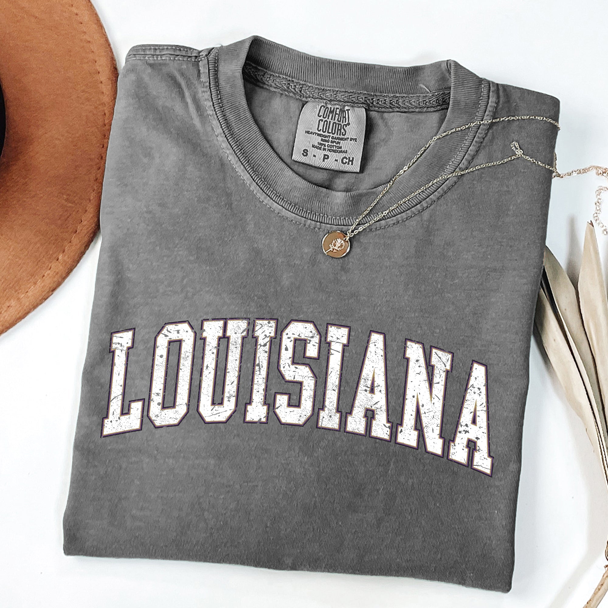 Louisiana, Football, Sports, Game Day, Big Game, Touchdown, Tailgate Party, University, College, State Tshirt Comfort Colors T-Shirt