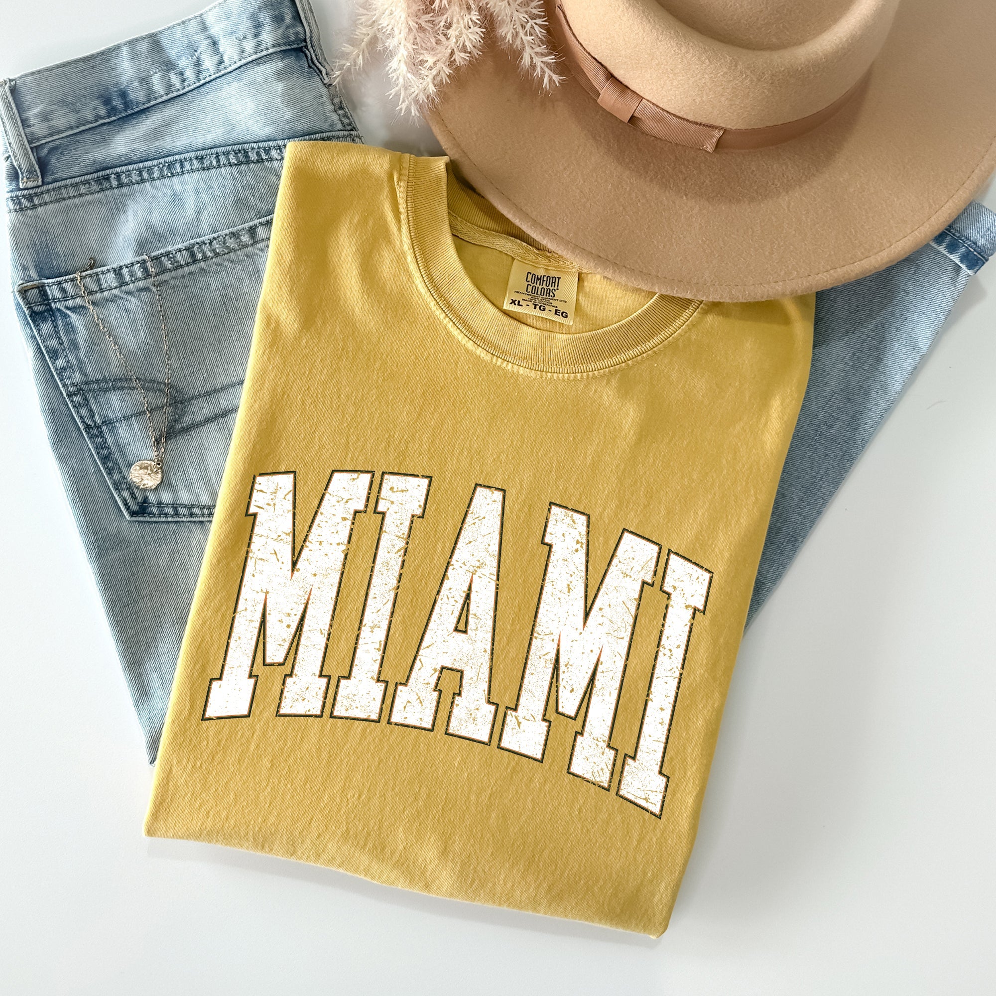 Miami, Football, Sports, Game Day, Big Game, Touchdown, Tailgate Party, University, College, State Tshirt Comfort Colors T-Shirt