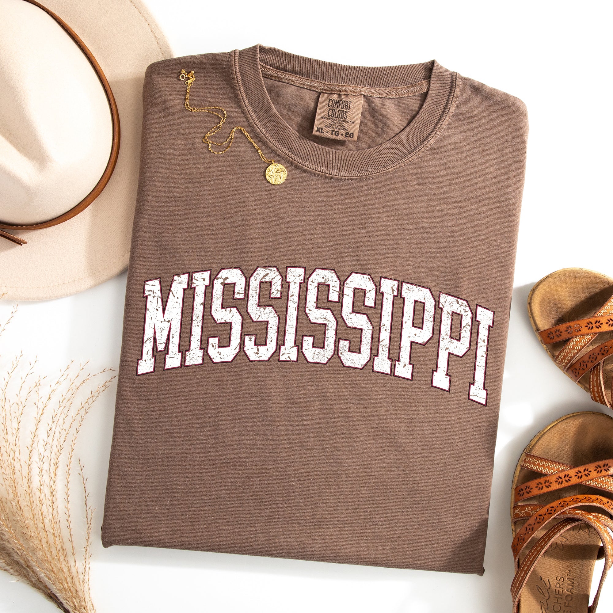 Mississippi, Football, Sports, Game Day, Big Game, Touchdown, Tailgate Party, University, College, State Tshirt Comfort Colors T-Shirt