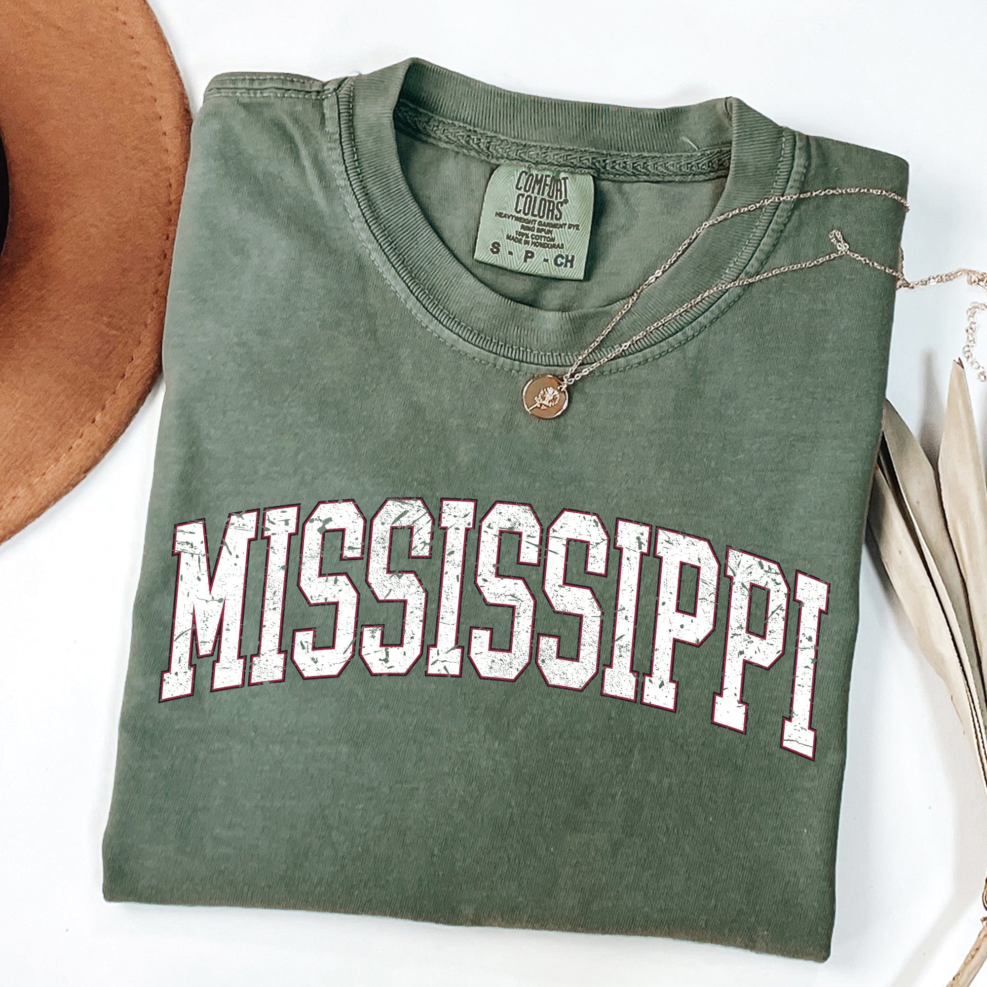 Mississippi, Football, Sports, Game Day, Big Game, Touchdown, Tailgate Party, University, College, State Tshirt Comfort Colors T-Shirt