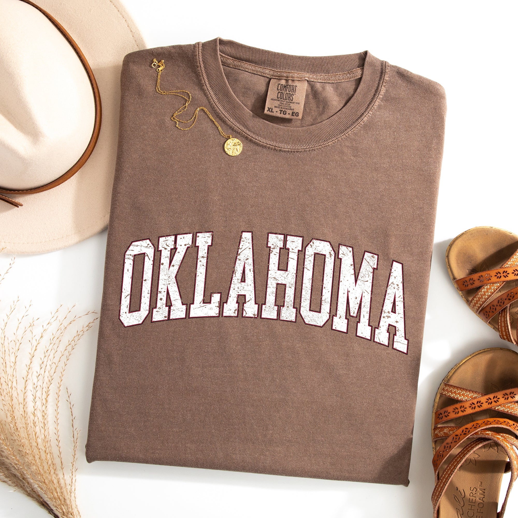 Oklahoma, Football, Sports, Game Day, Big Game, Touchdown, Tailgate Party, University, College, State Tshirt Comfort Colors T-Shirt