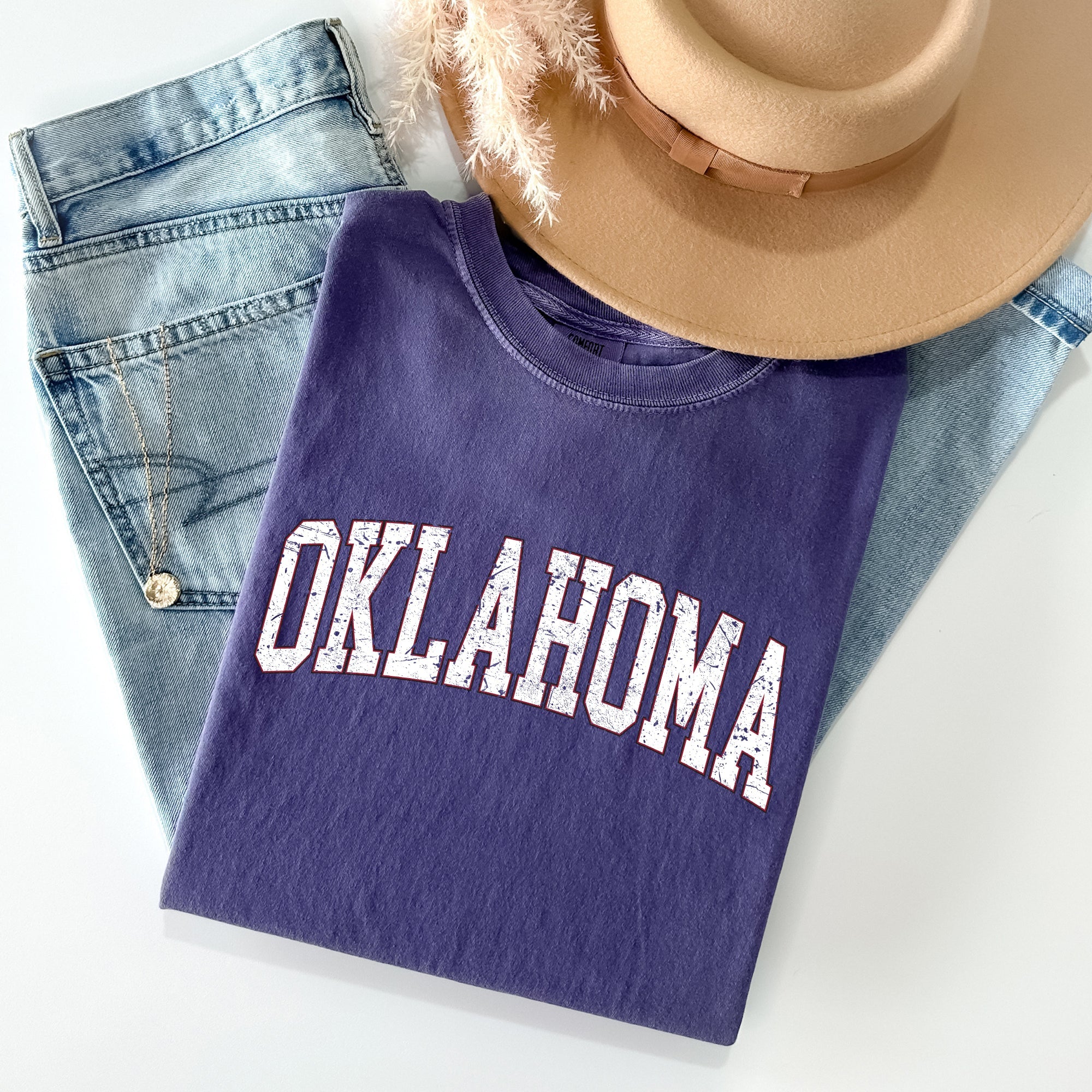 Oklahoma, Football, Sports, Game Day, Big Game, Touchdown, Tailgate Party, University, College, State Tshirt Comfort Colors T-Shirt