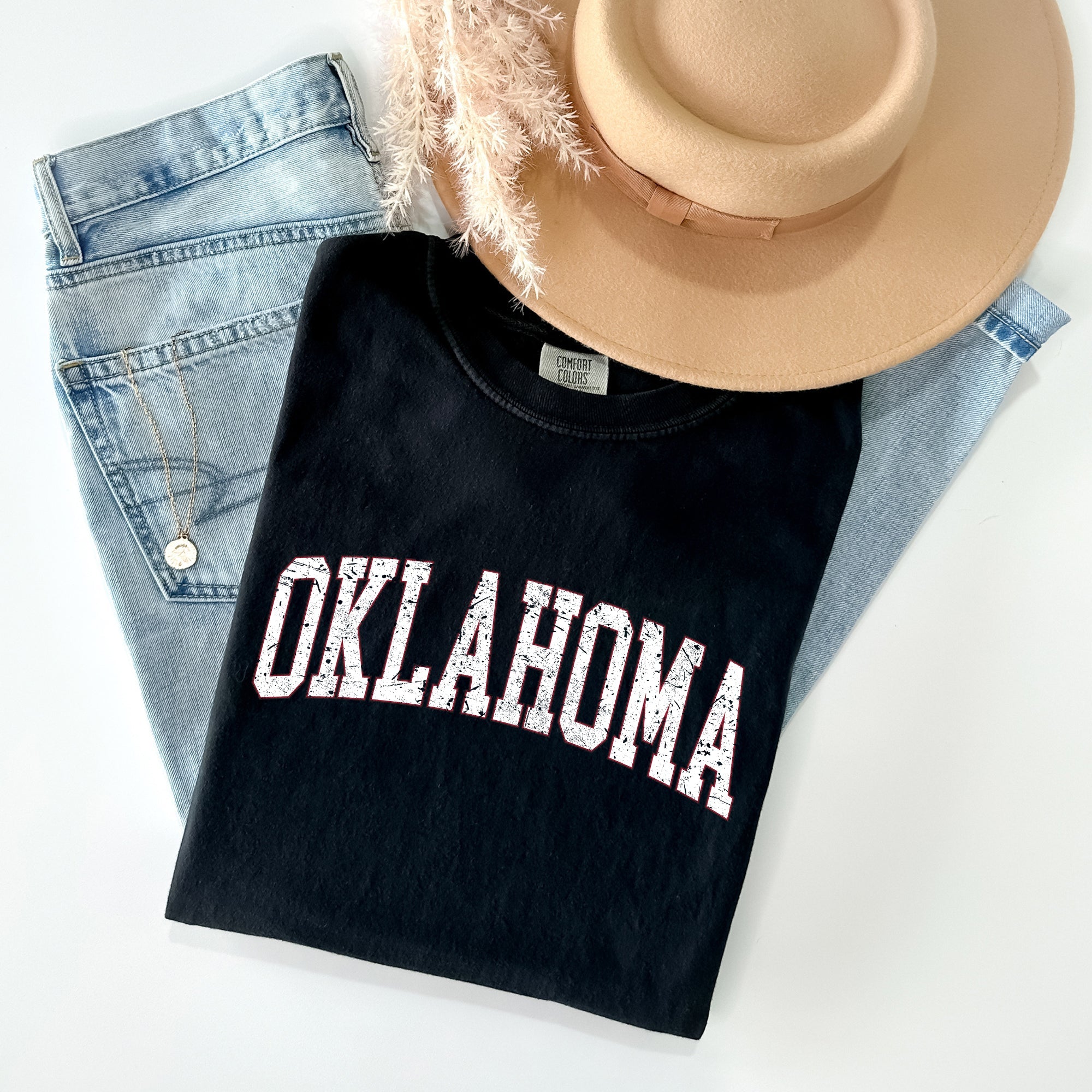 Oklahoma, Football, Sports, Game Day, Big Game, Touchdown, Tailgate Party, University, College, State Tshirt Comfort Colors T-Shirt