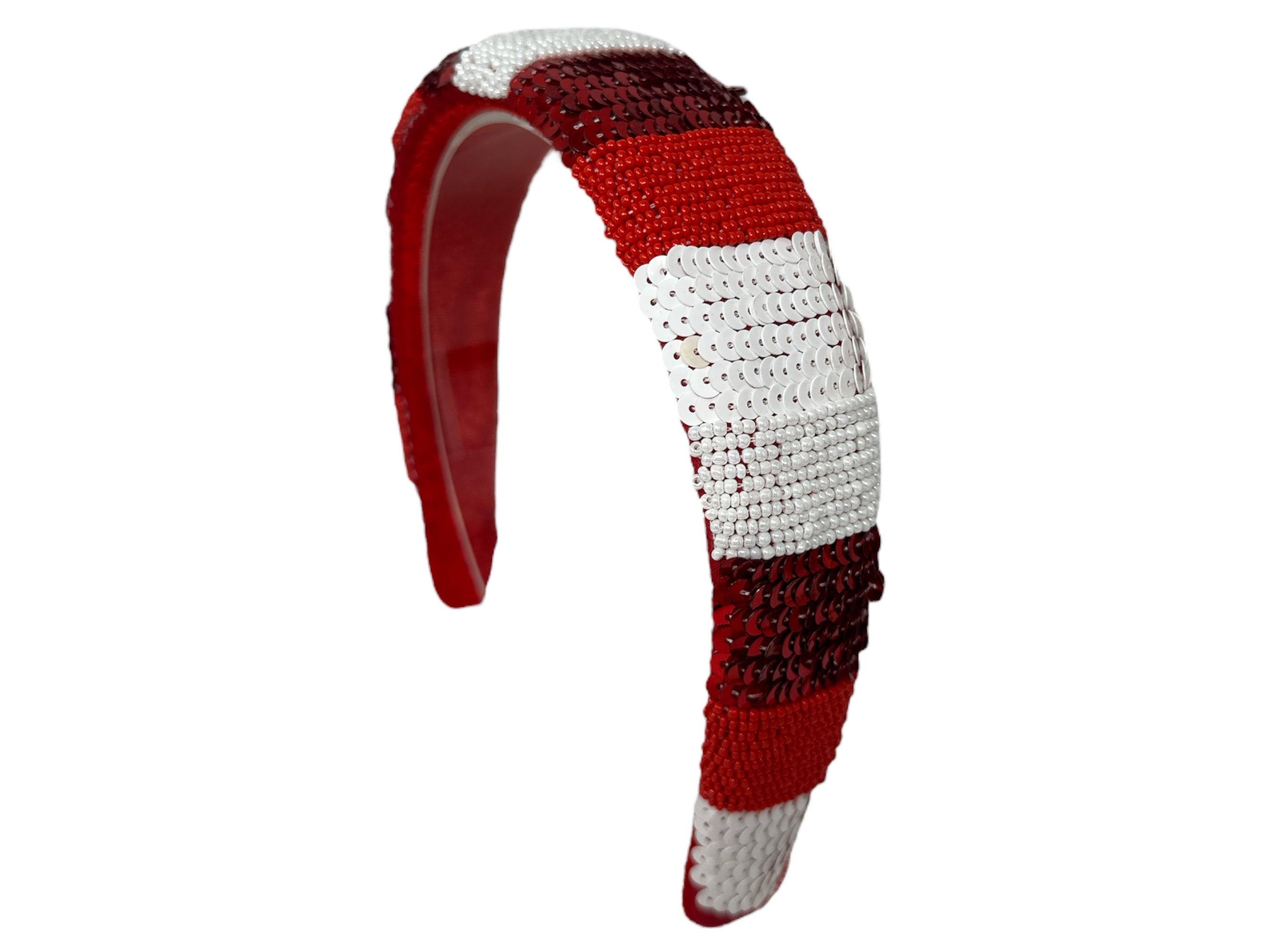 Solid Headband - Game Day - Red and White