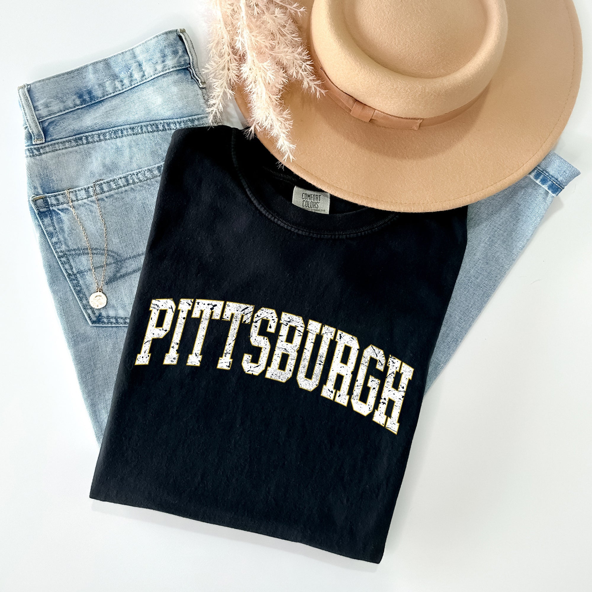 Pittsburgh, Football, Sports, Game Day, Big Game, Touchdown, Tailgate Party, University, College, State Tshirt Comfort Colors T-Shirt