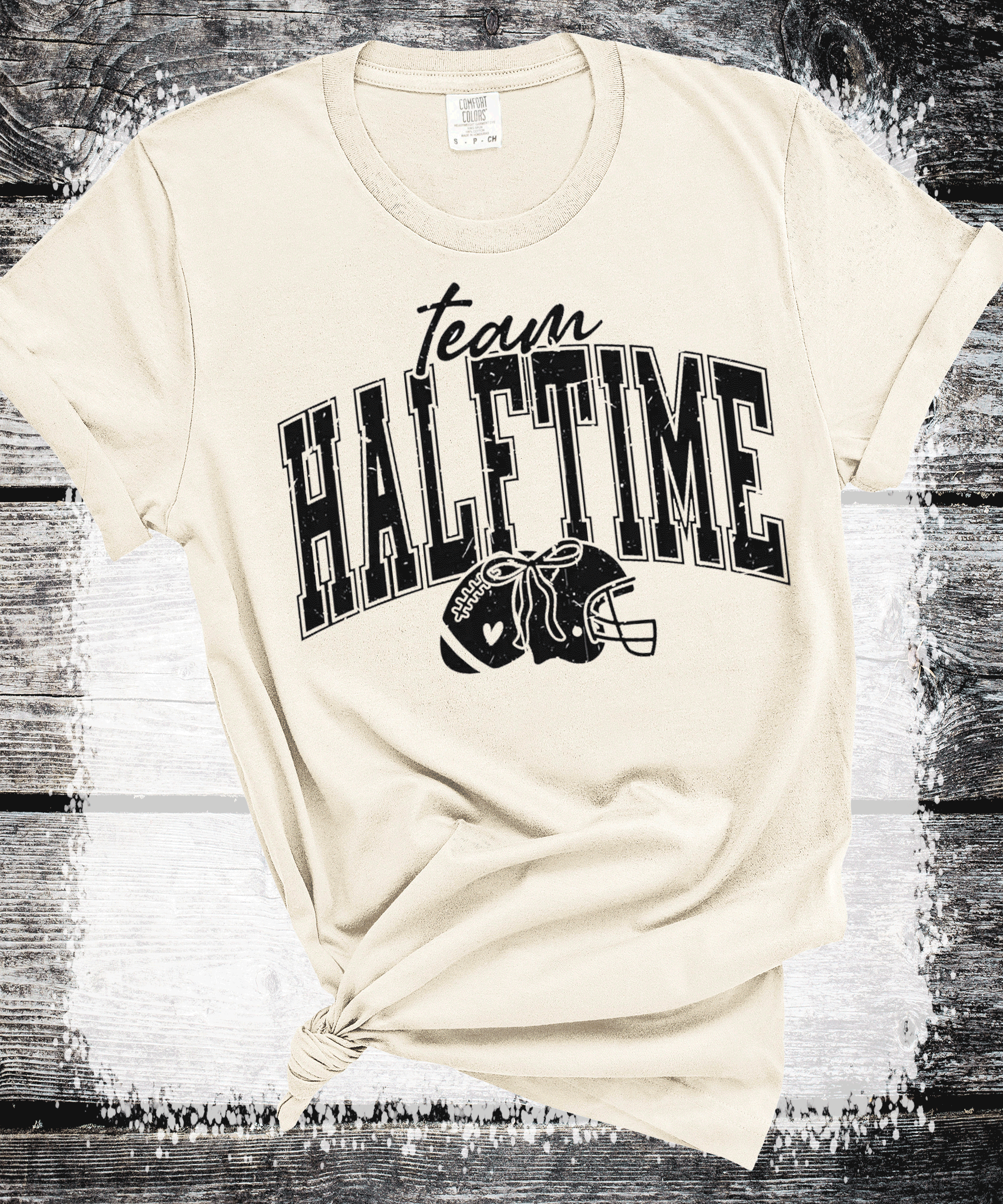 Team Halftime Superbowl Party T-Shirt, Football Party Tee, Funny Game Day Shirt Gift for Mom, Dad, Comfort Colors Oversized Look
