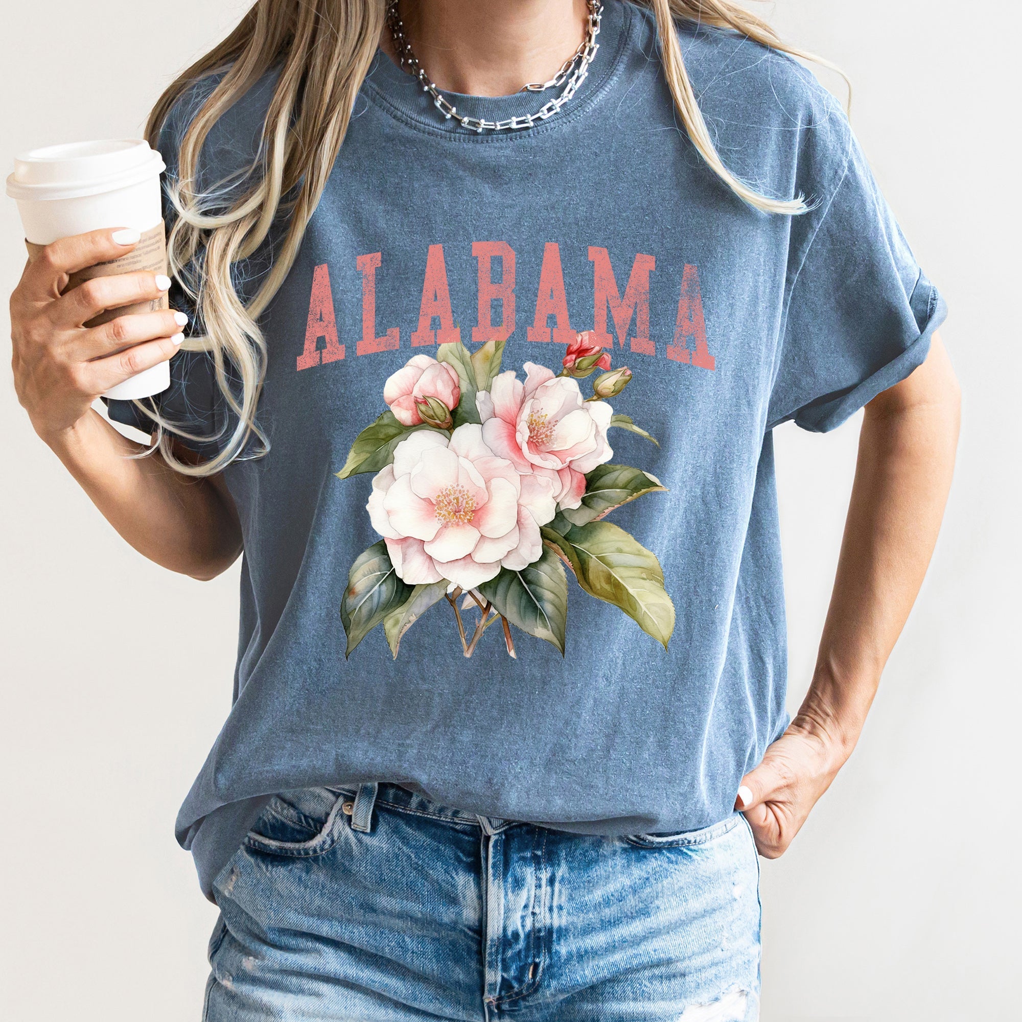 Alabama State Flower Comfort Colors Tshirt