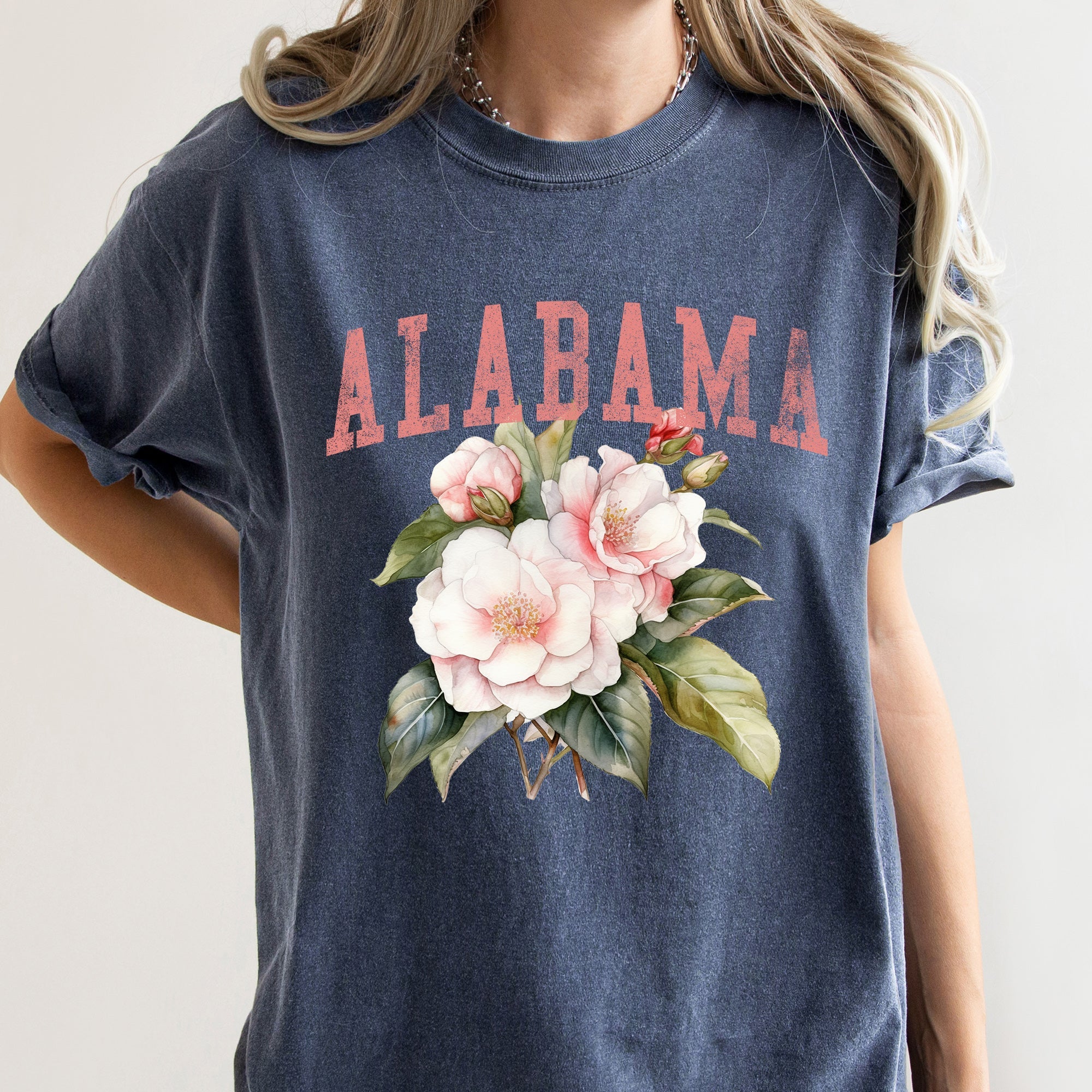 Alabama State Flower Comfort Colors Tshirt
