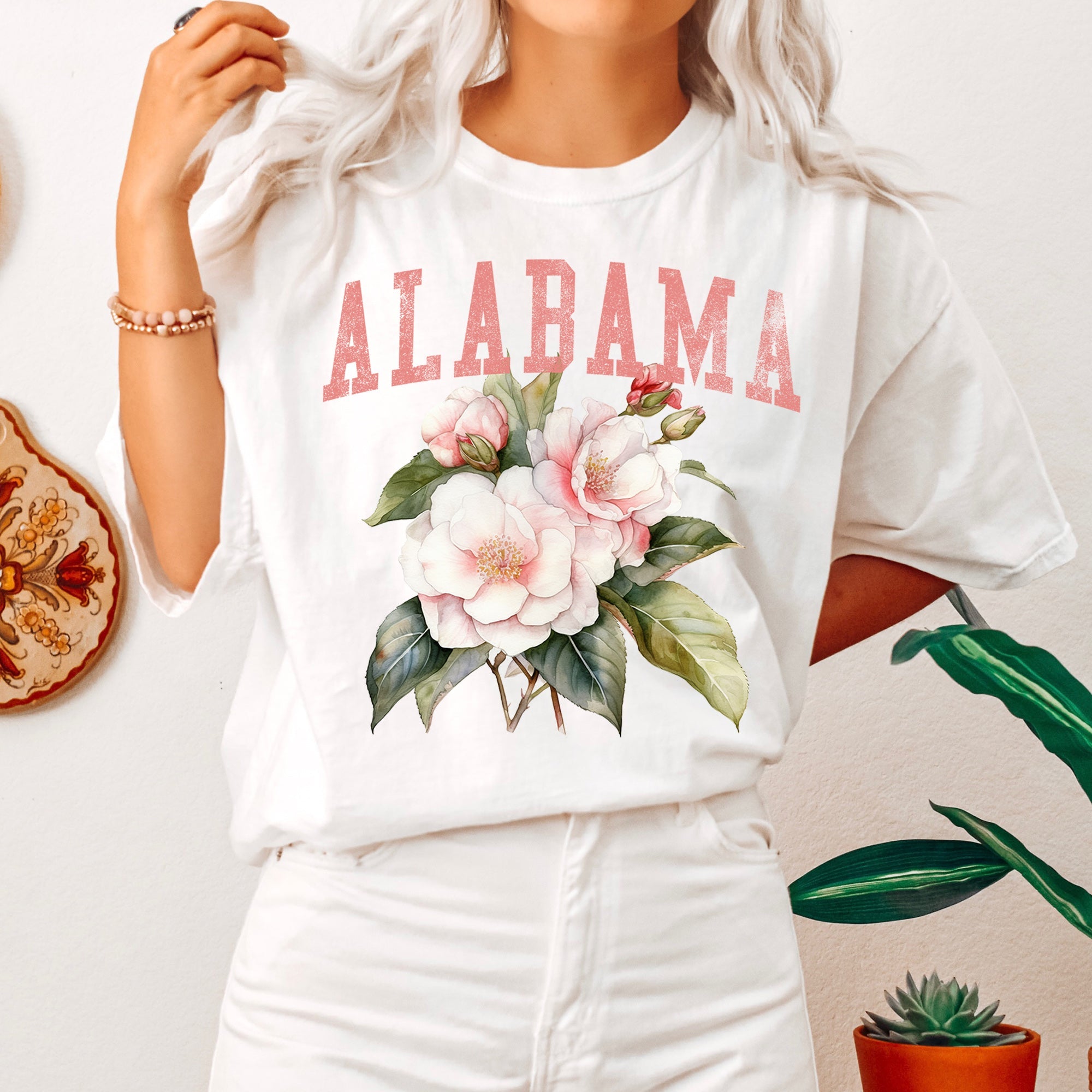 Alabama State Flower Comfort Colors Tshirt