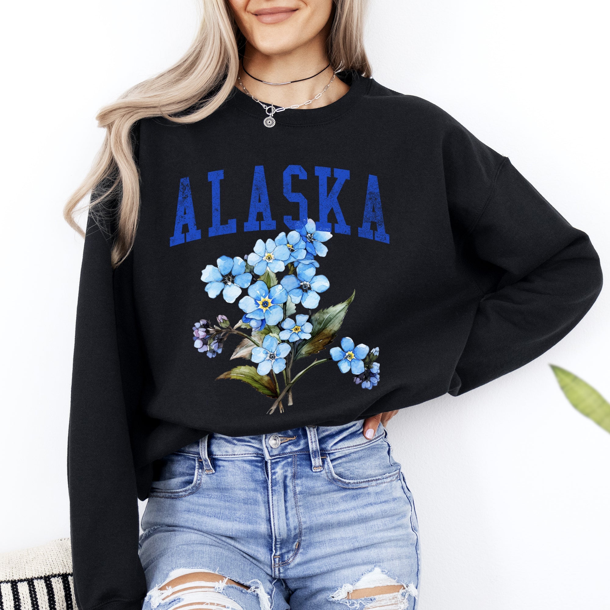 Alaska State Flower Sweatshirt