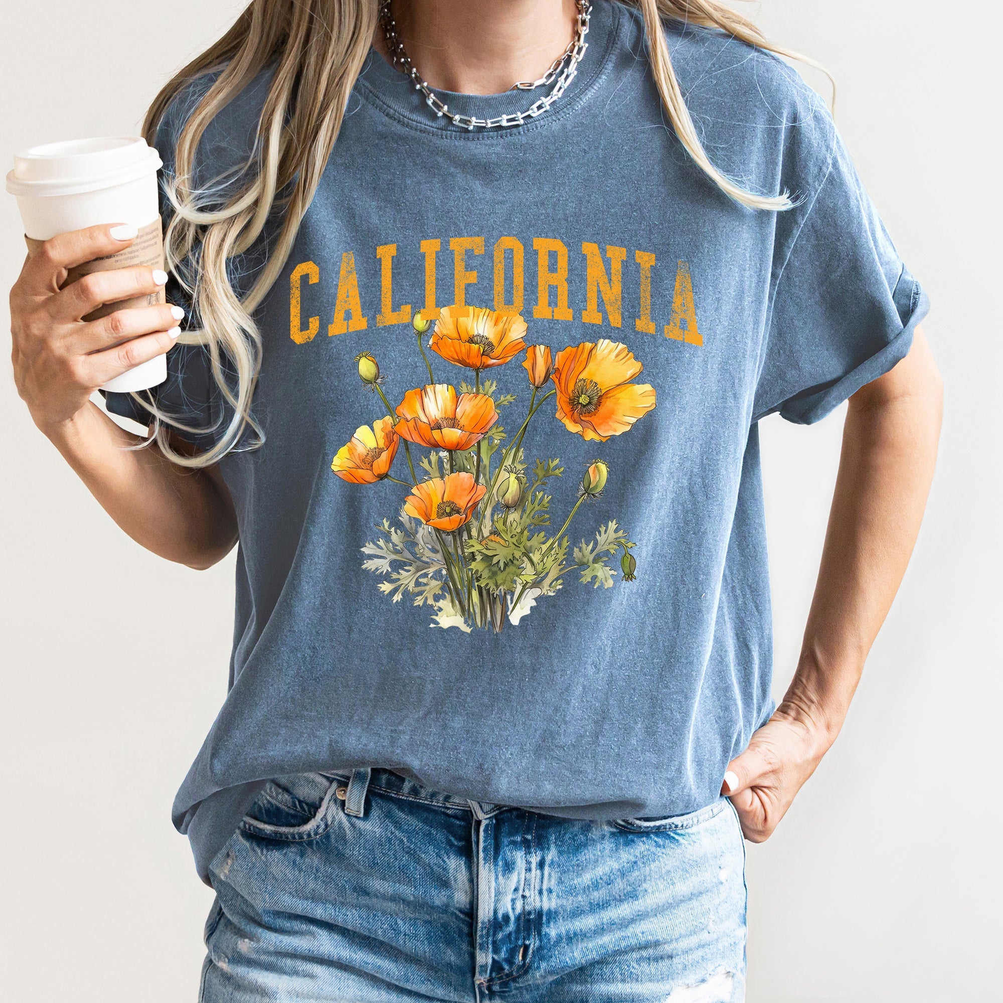 California State Flower Comfort Colors Tshirt