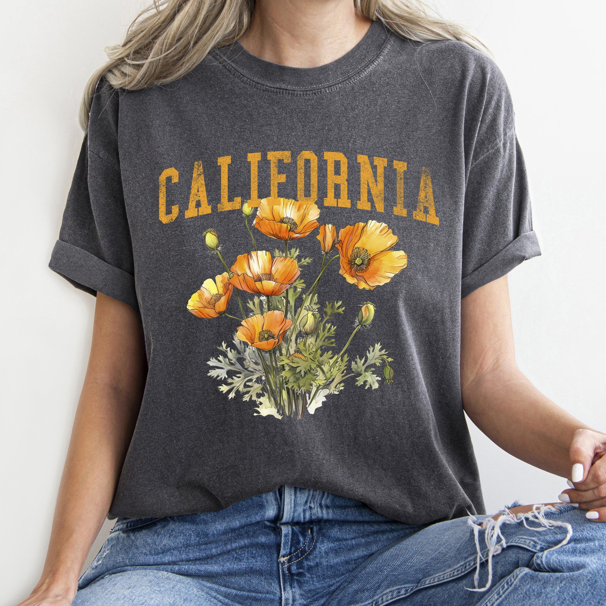 California State Flower Comfort Colors Tshirt