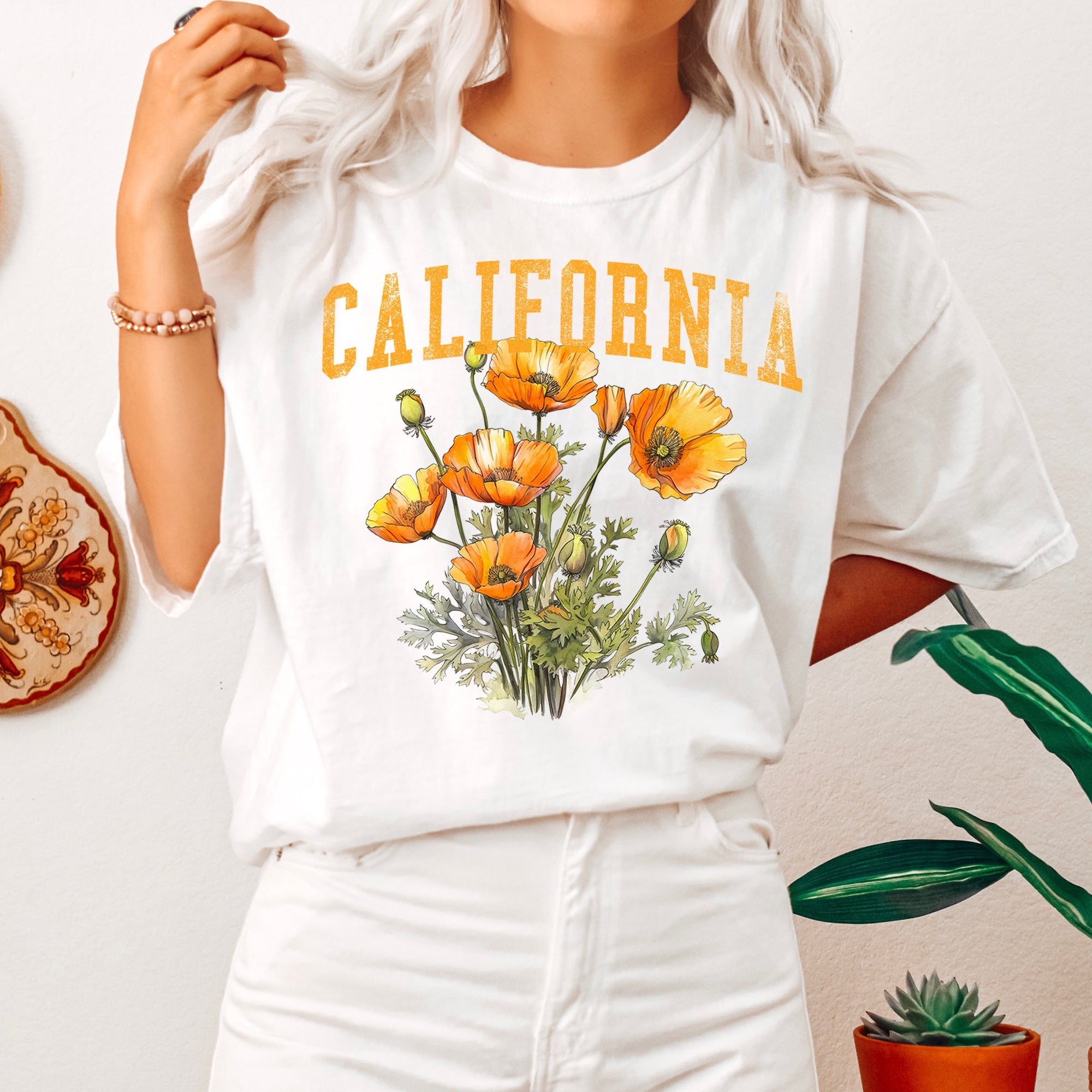 California State Flower Comfort Colors Tshirt