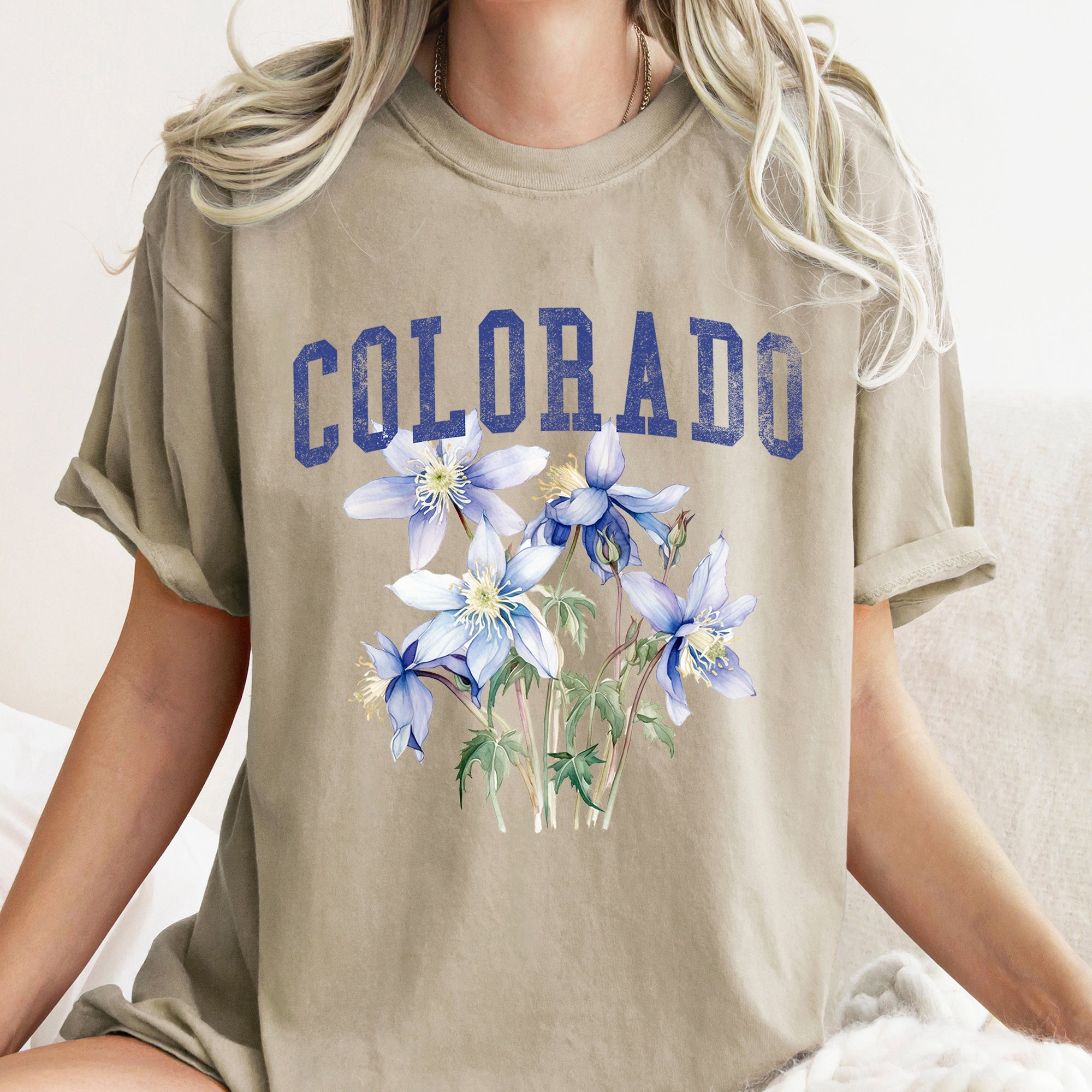 Colorado State Flower Comfort Colors Tshirt