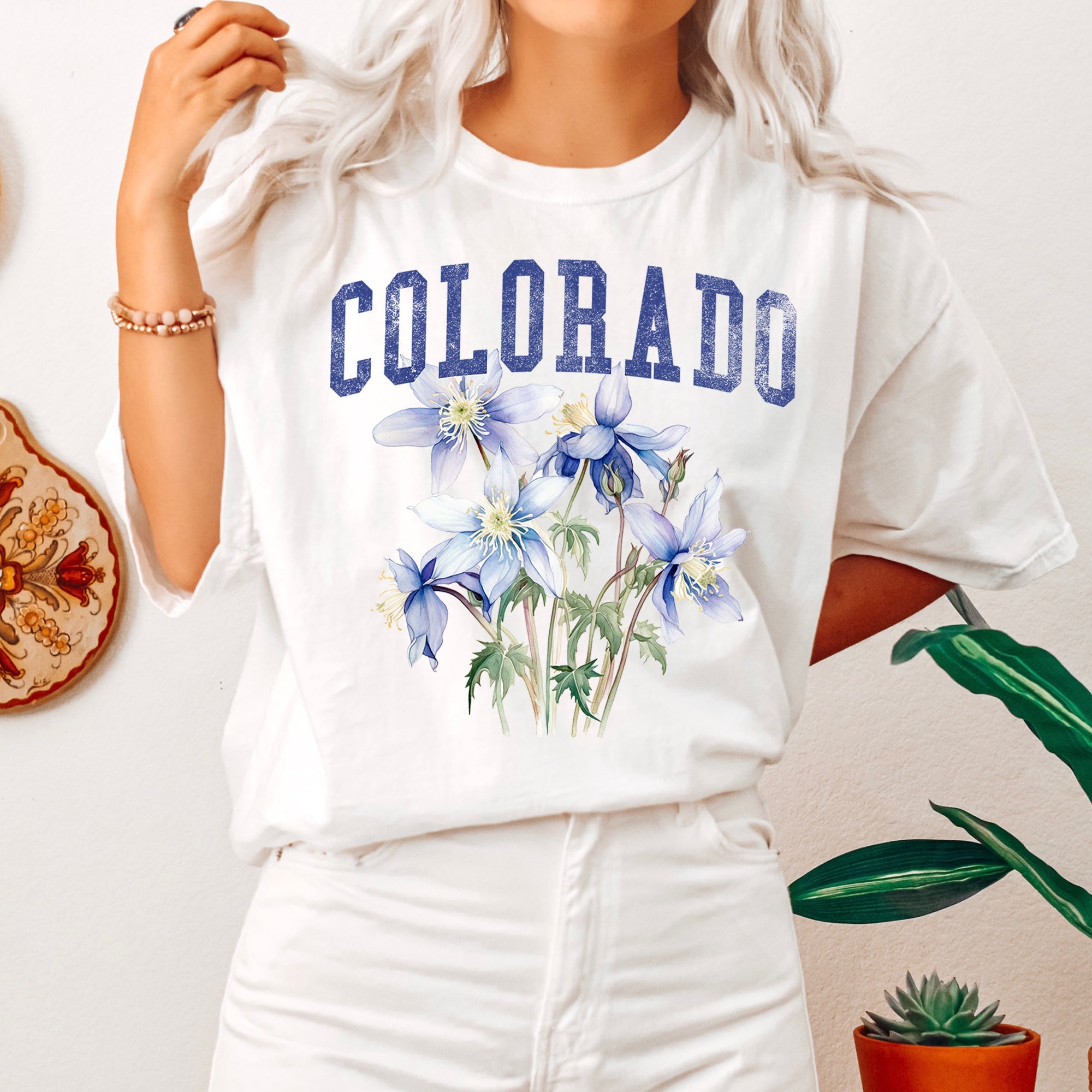 Colorado State Flower Comfort Colors Tshirt