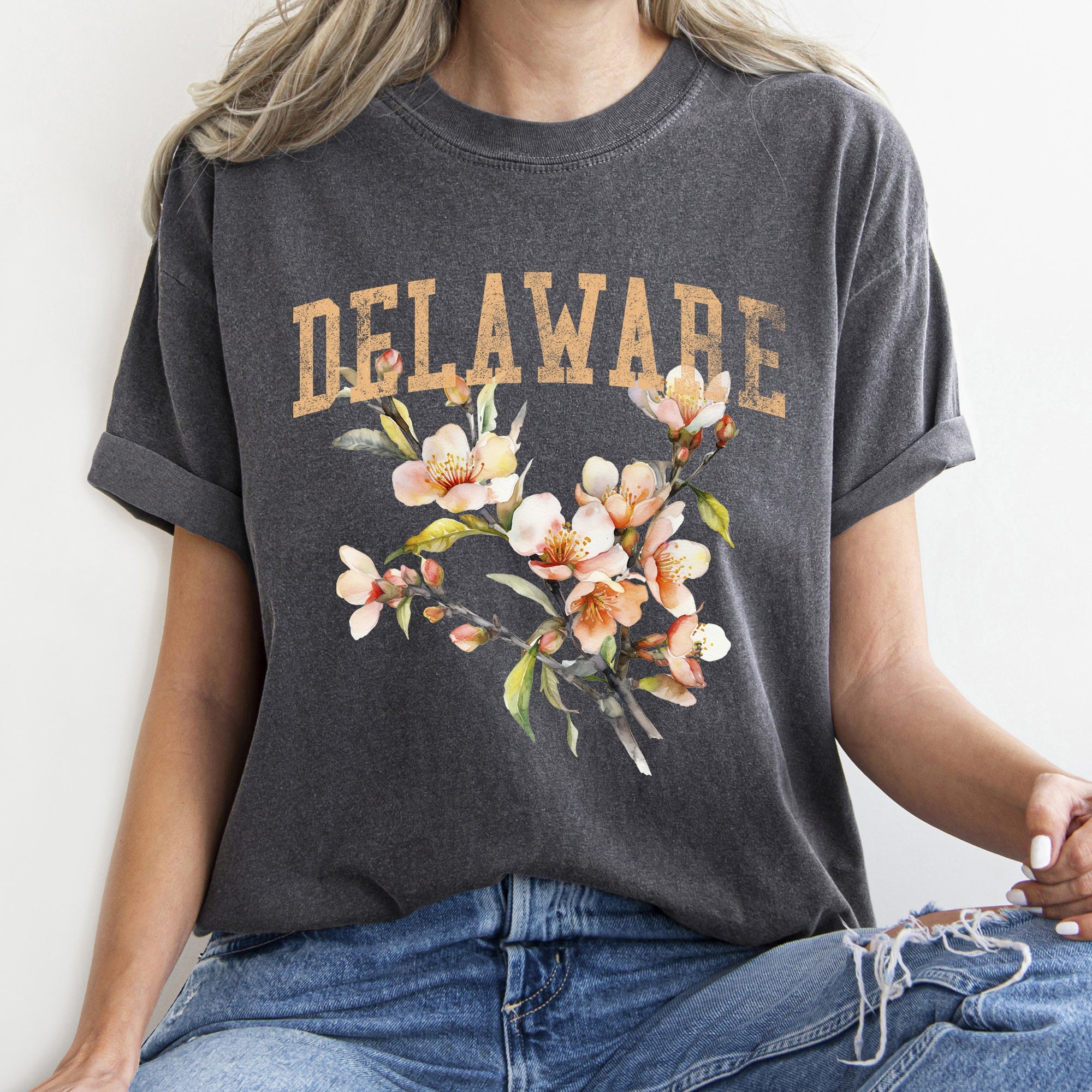 Delaware State Flower Comfort Colors Tshirt