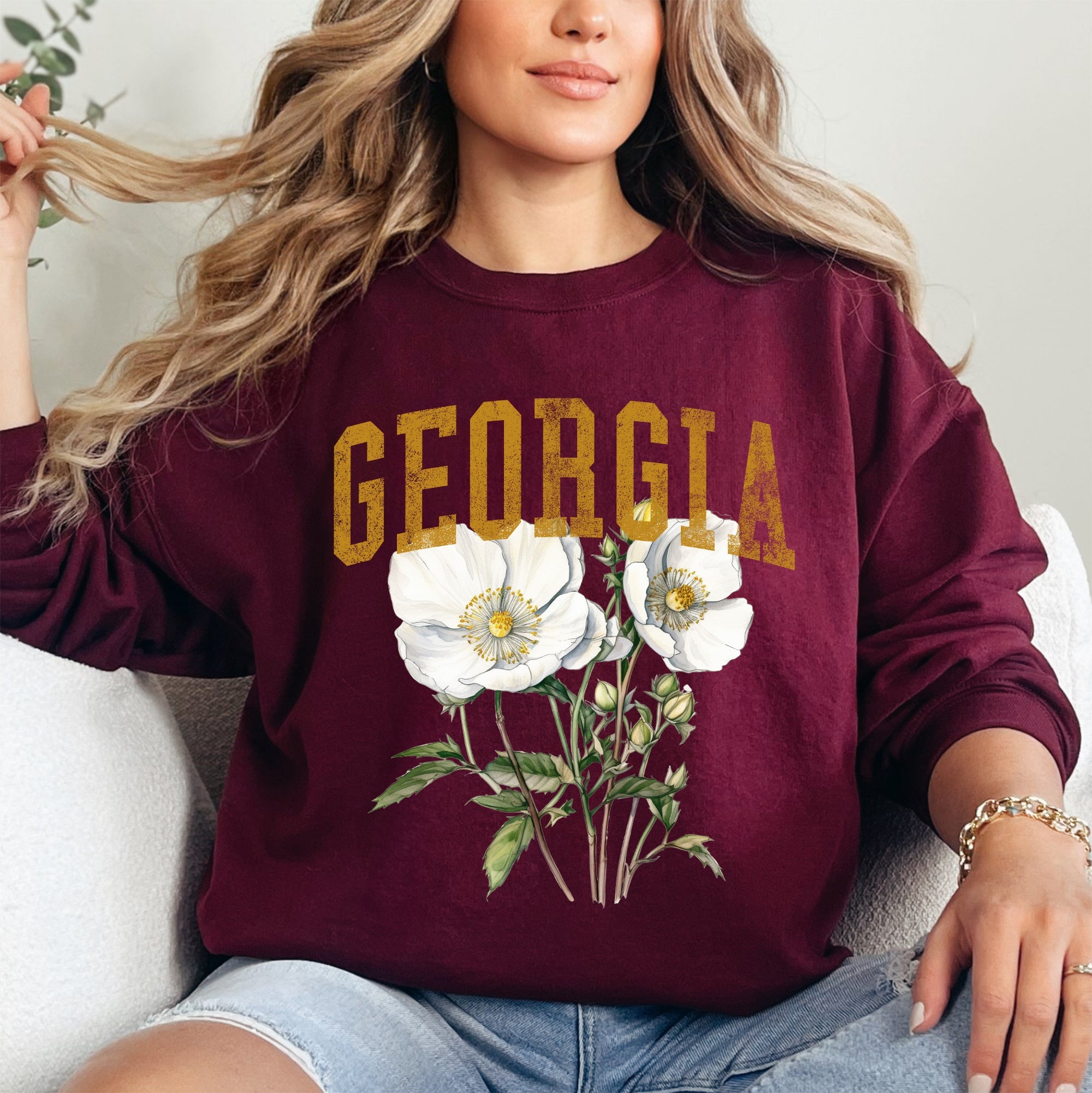 Georgia State Flower Sweatshirt