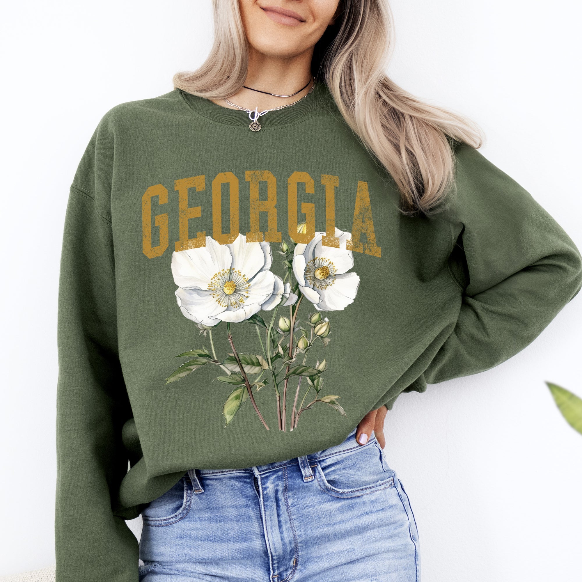 Georgia State Flower Sweatshirt