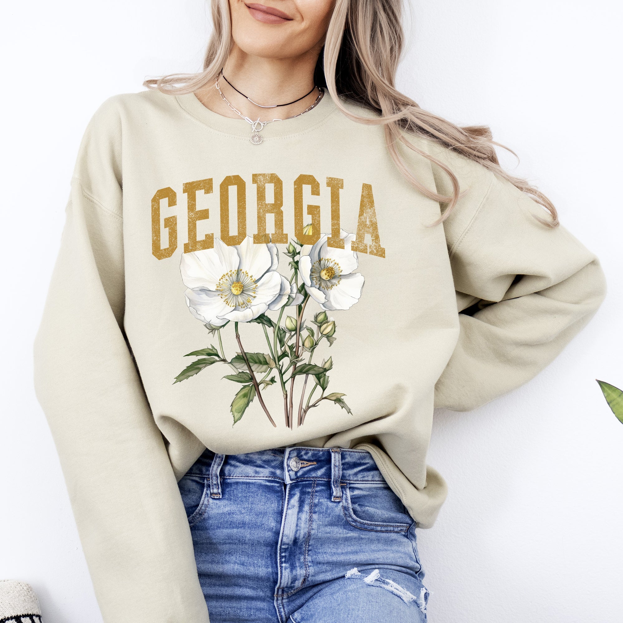 Georgia State Flower Sweatshirt