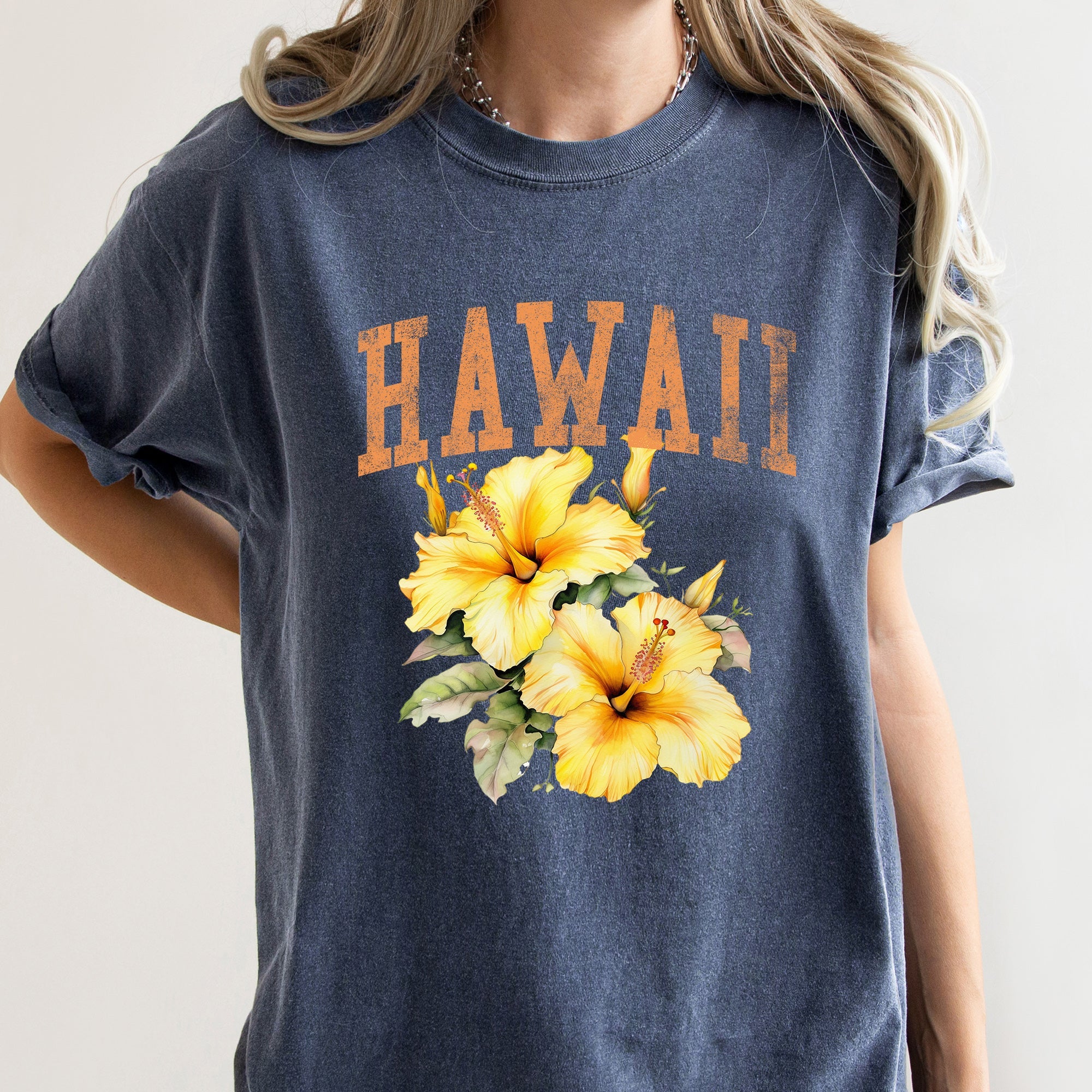 Hawaii State Flower Comfort Colors Tshirt
