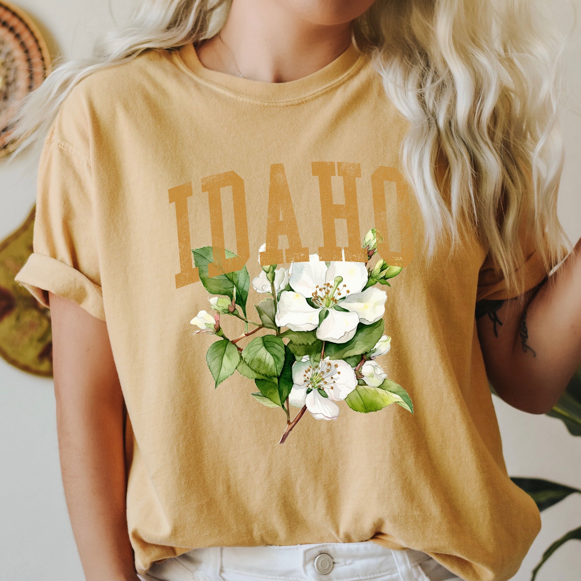 Idaho State Flower Comfort Colors Tshirt