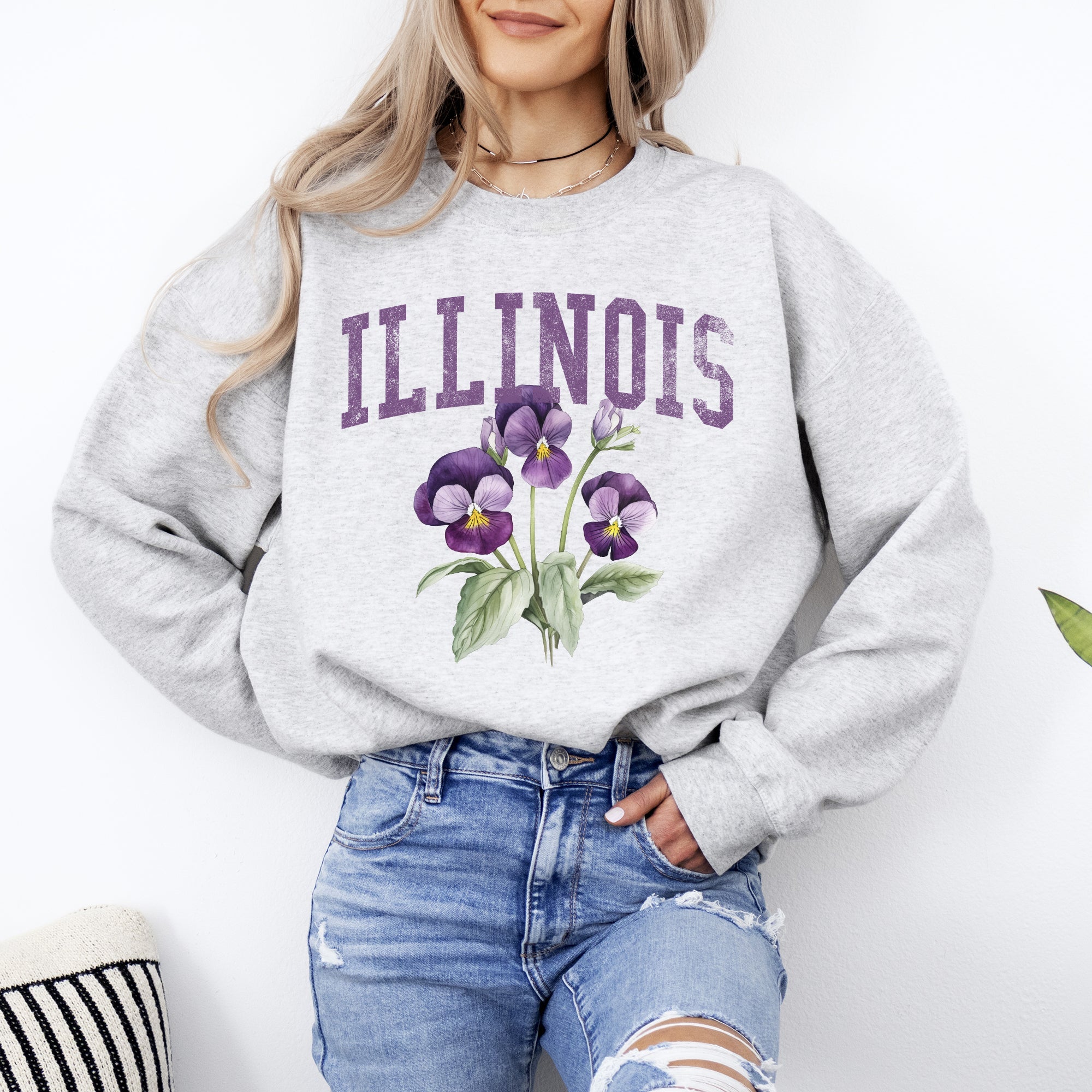 Illinois State Flower Sweatshirt