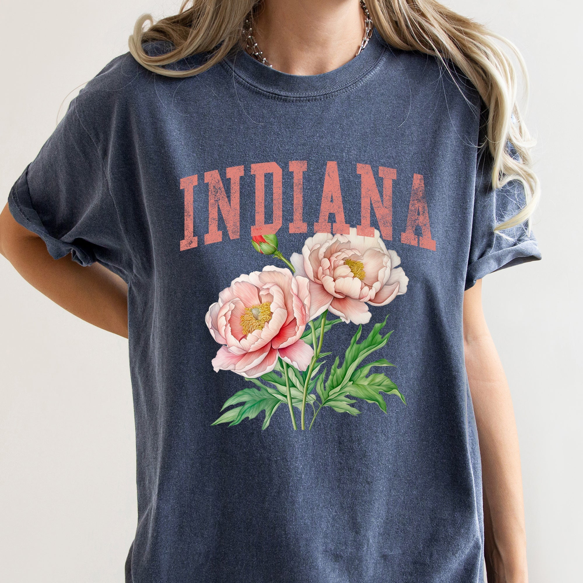 Indiana State Flower Comfort Colors Tshirt