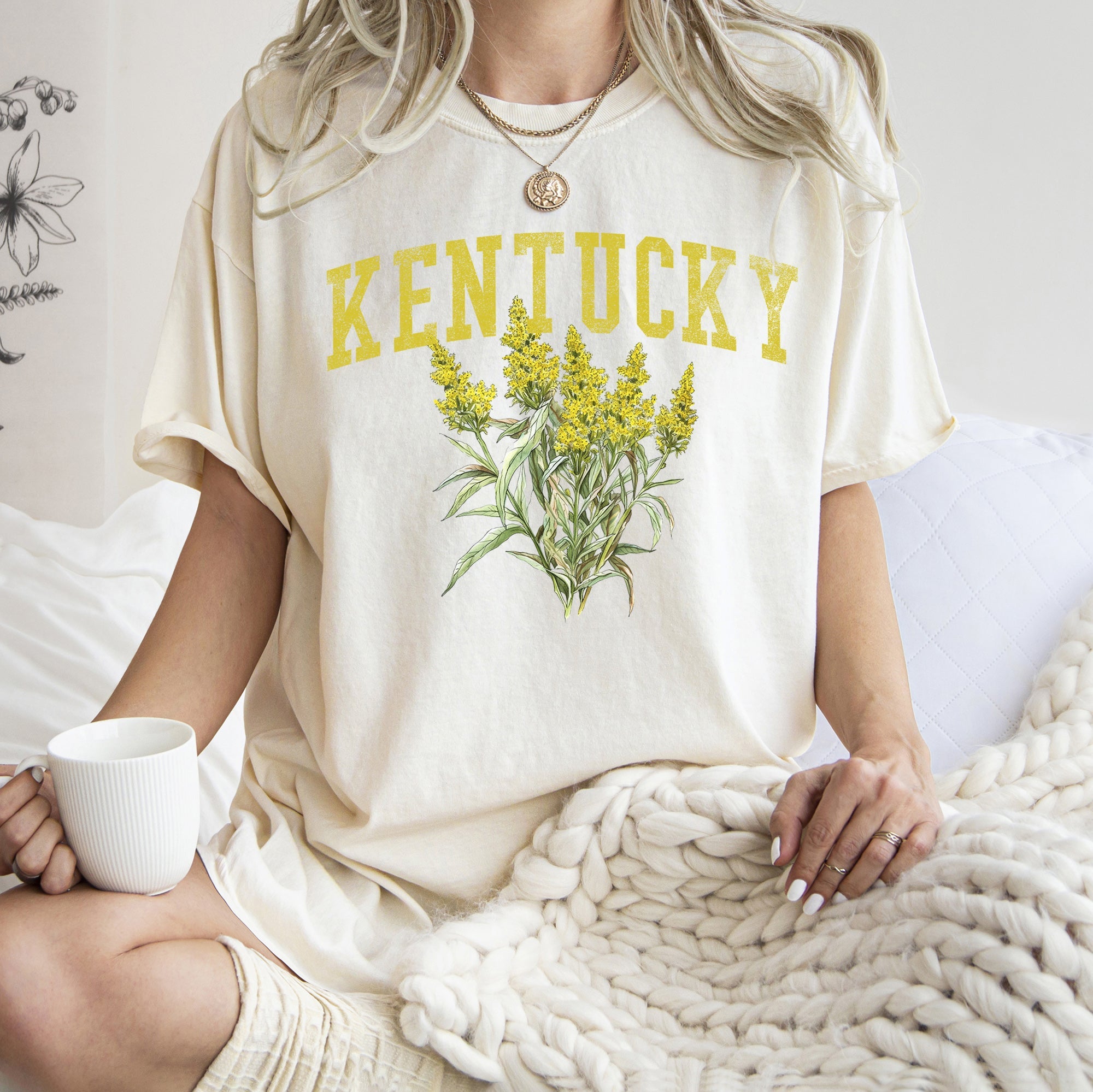 Kentucky State Flower Comfort Colors Tshirt