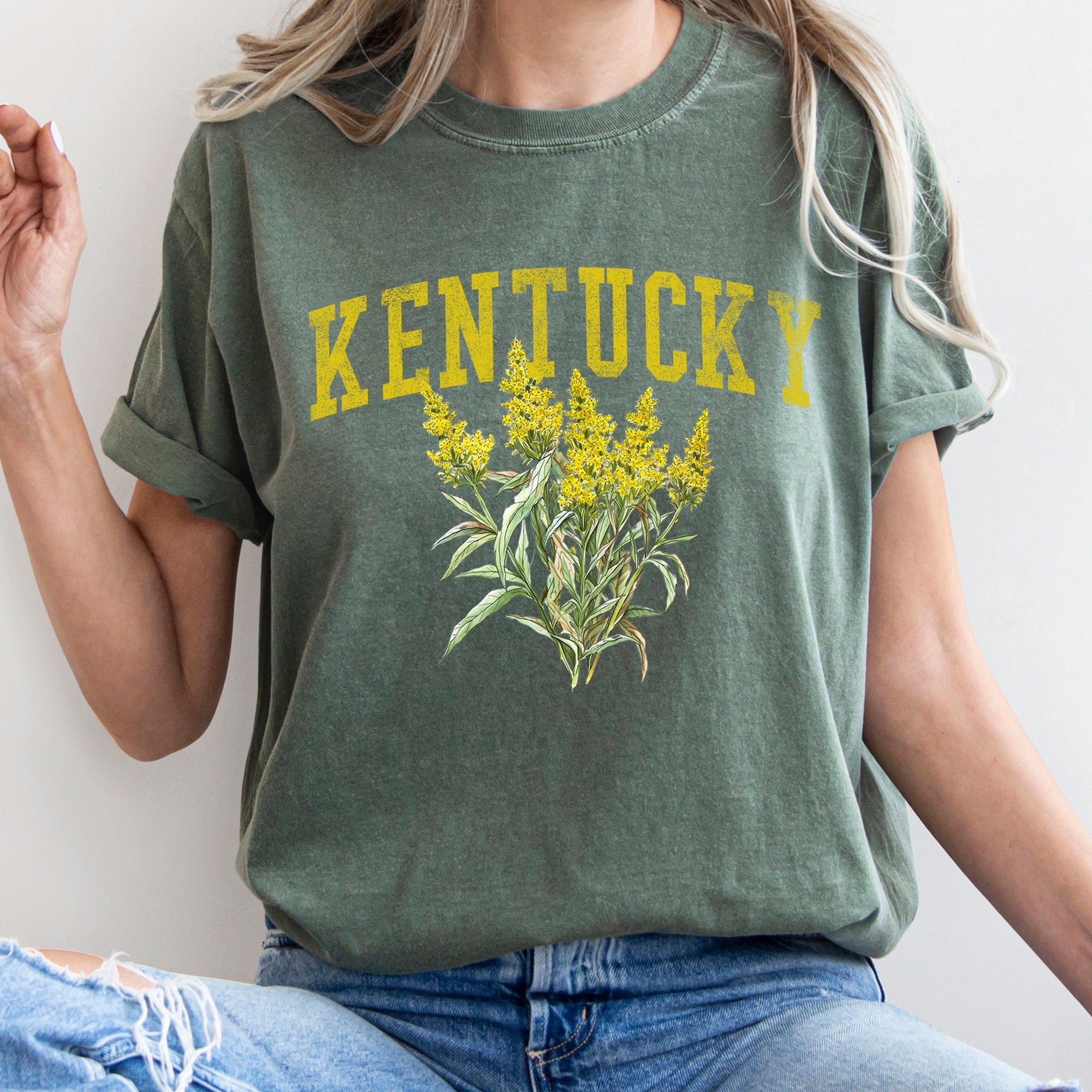 Kentucky State Flower Comfort Colors Tshirt
