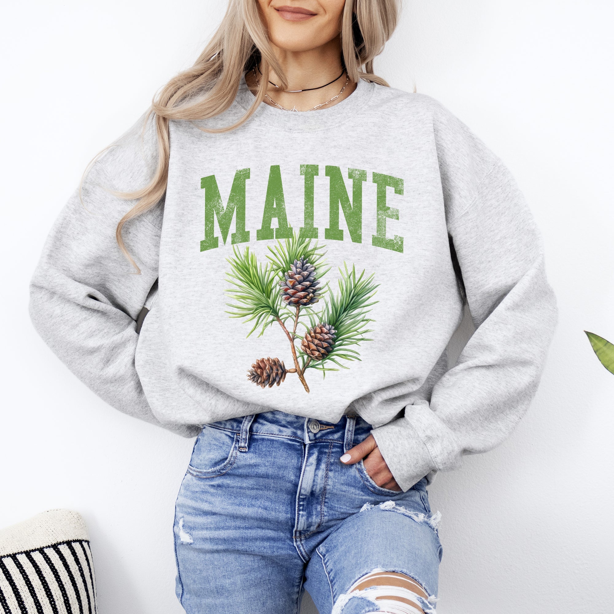 Maine State Flower Sweatshirt
