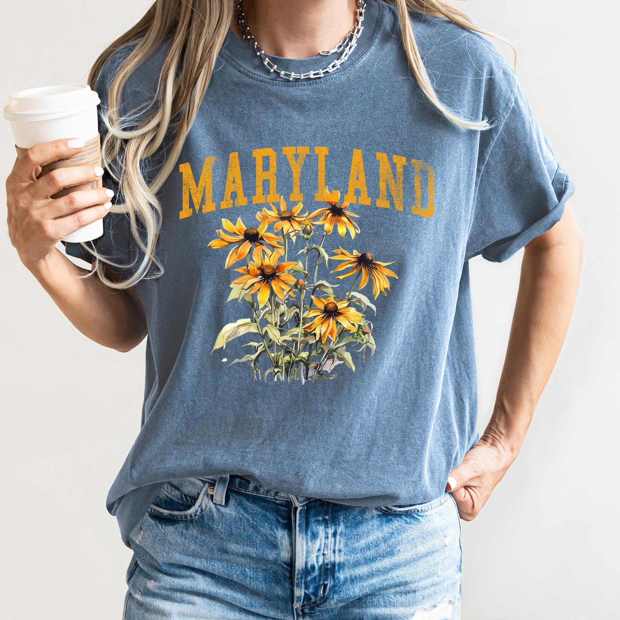Maryland State Flower Comfort Colors Tshirt
