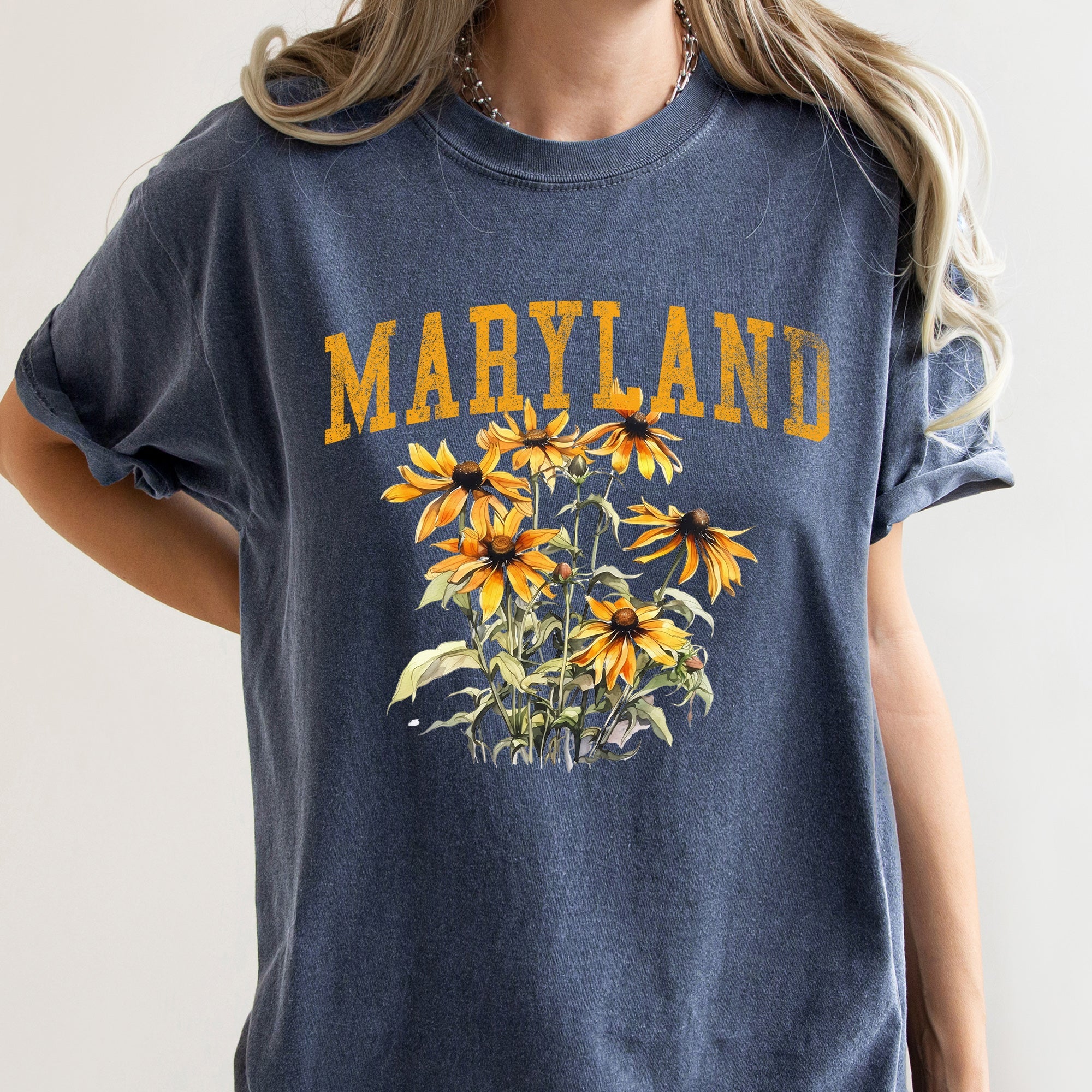 Maryland State Flower Comfort Colors Tshirt