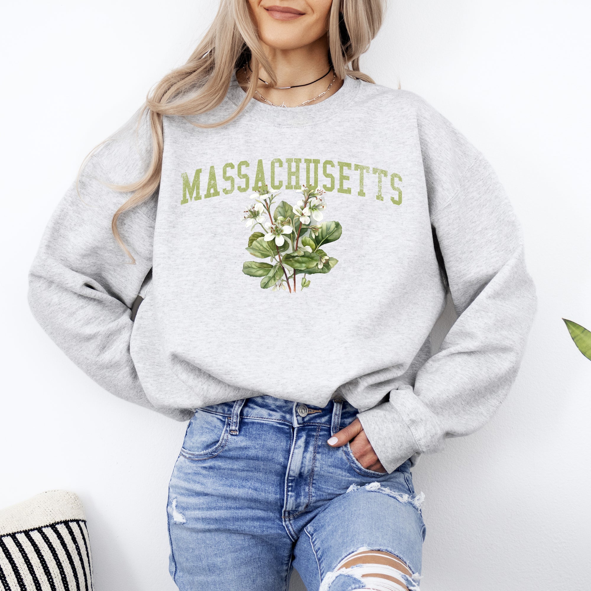 Massachusetts State Flower Sweatshirt