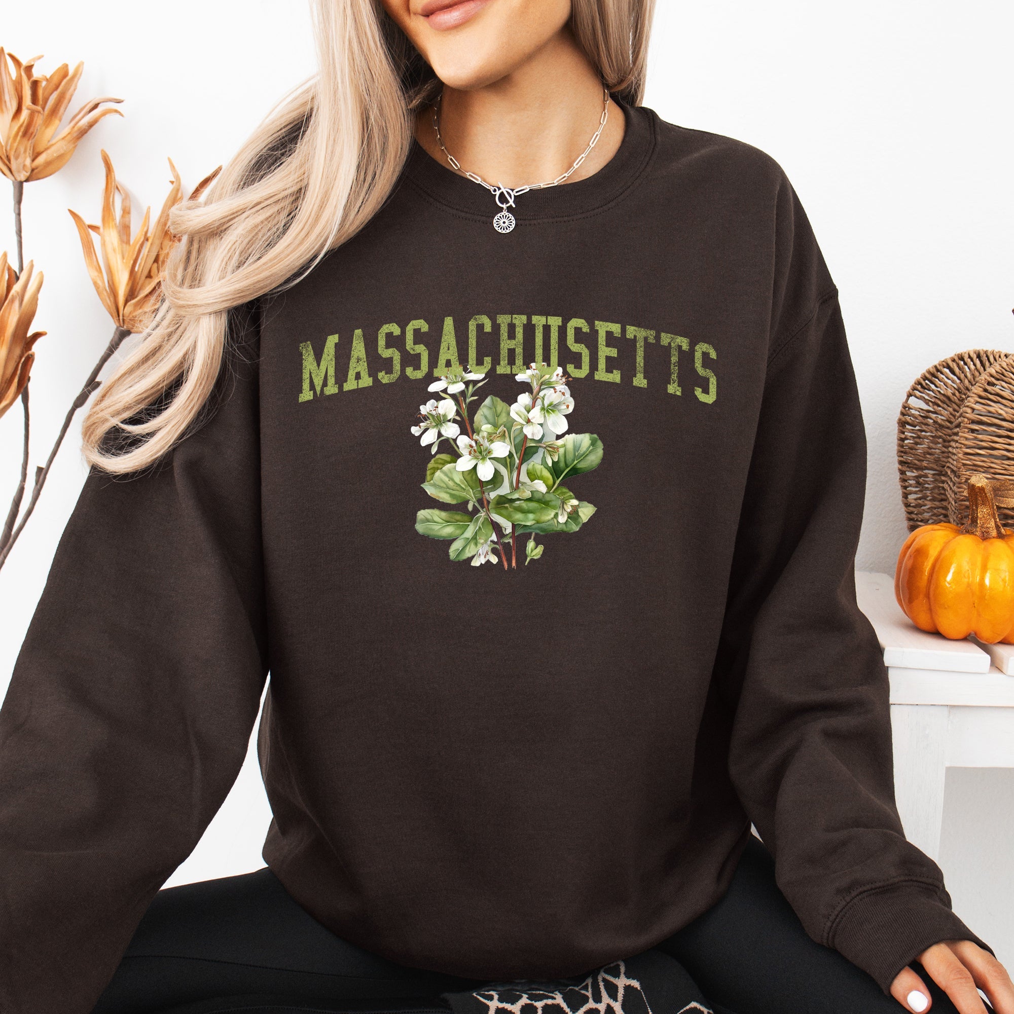 Massachusetts State Flower Sweatshirt
